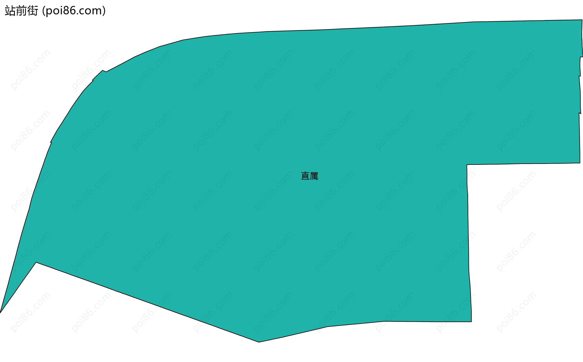 站前街边界地图(五级行政区划)