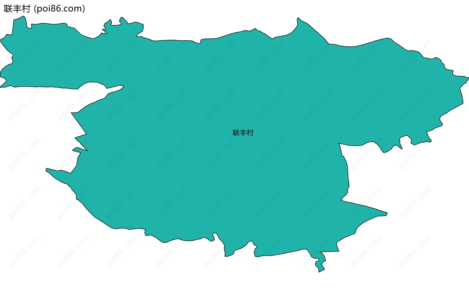 联丰村边界地图