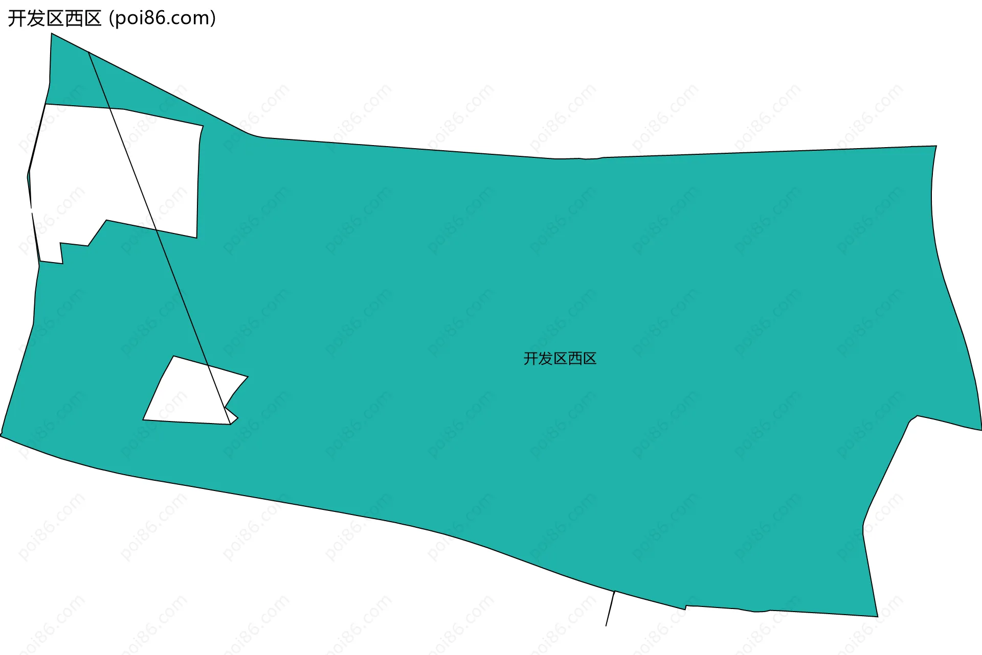 开发区西区边界地图