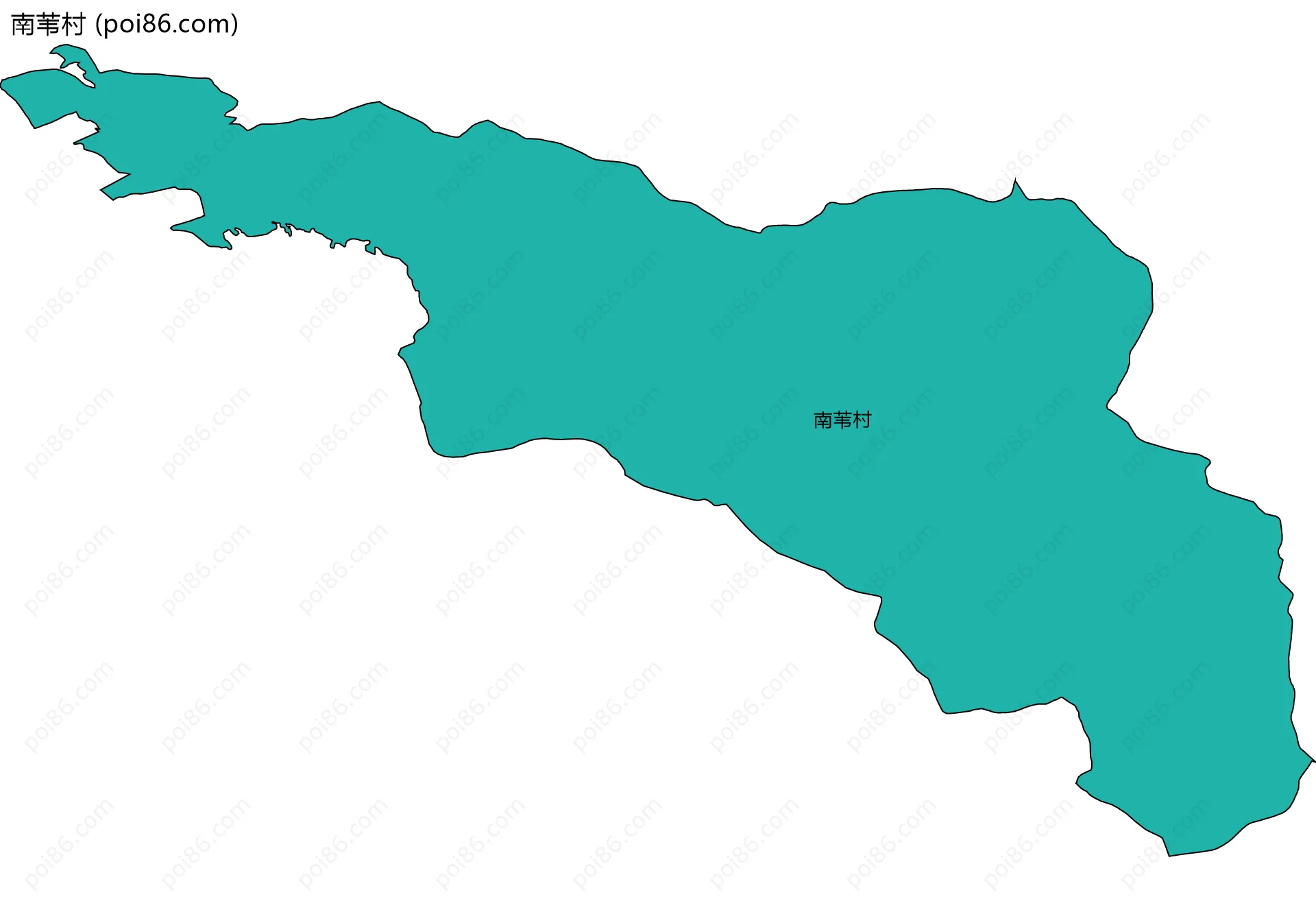 南苇村边界地图