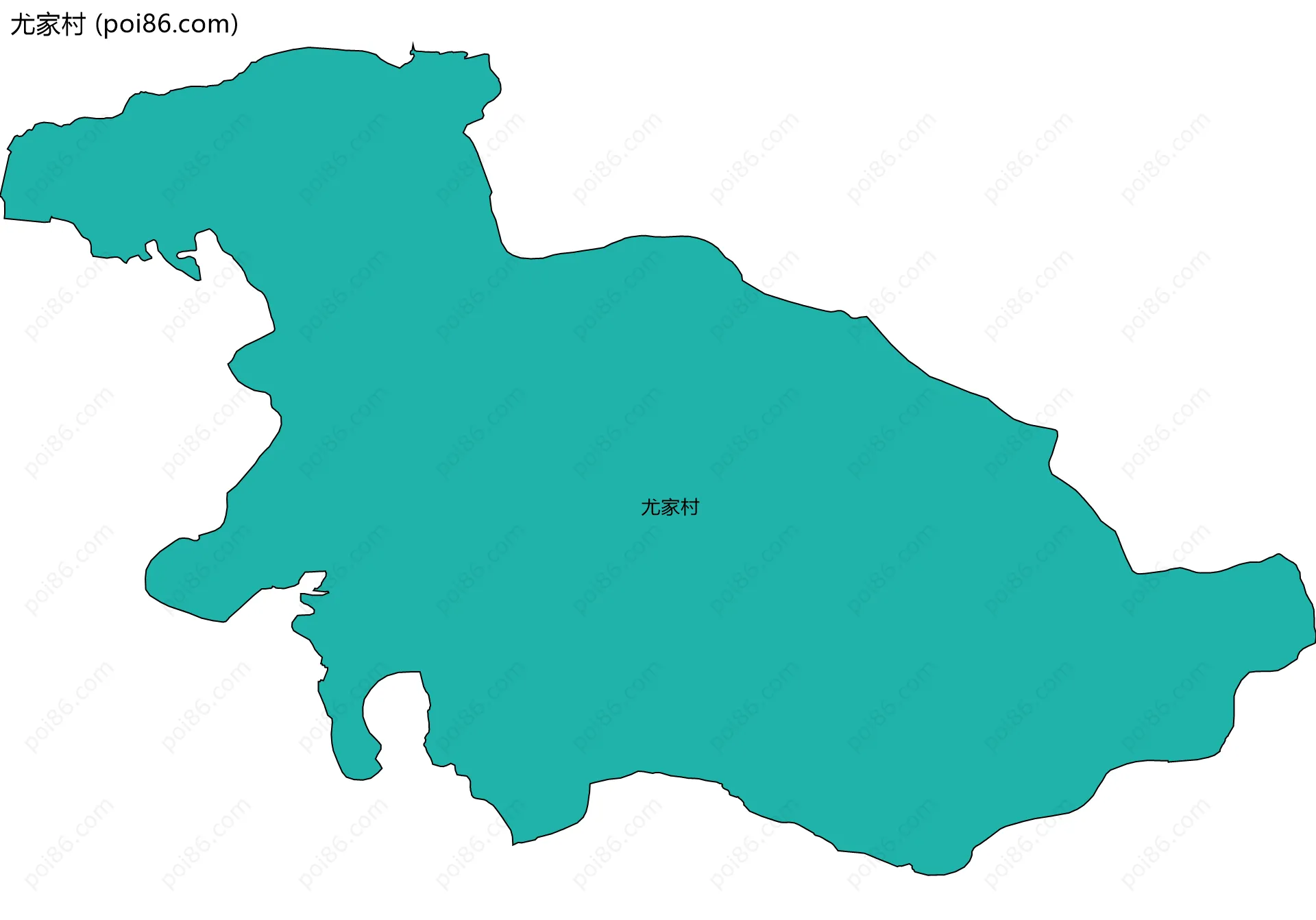 尤家村边界地图