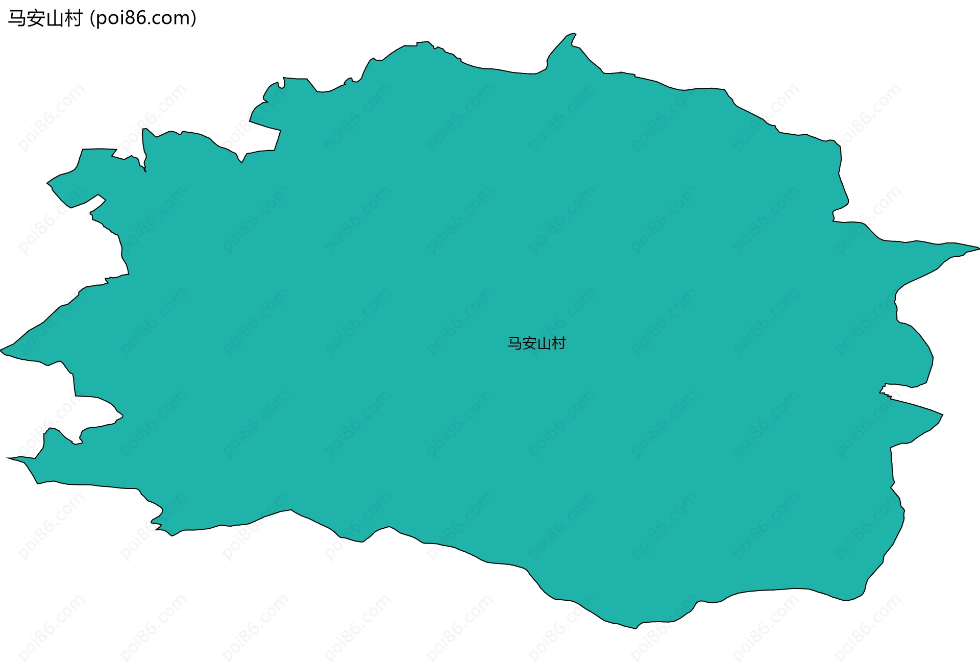 马安山村边界地图