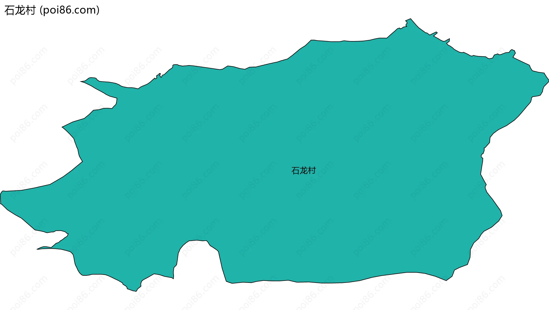 石龙村边界地图