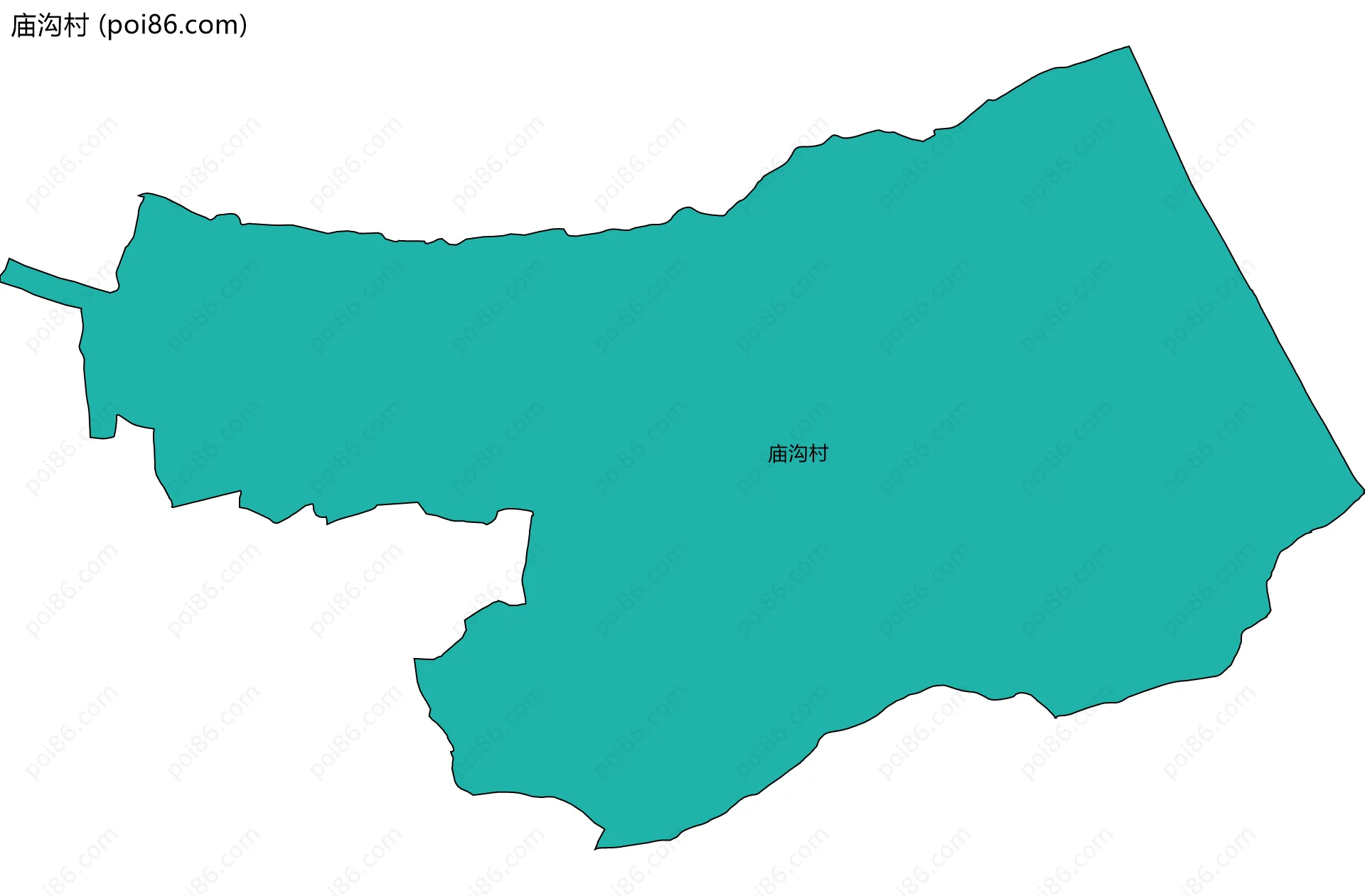 庙沟村边界地图