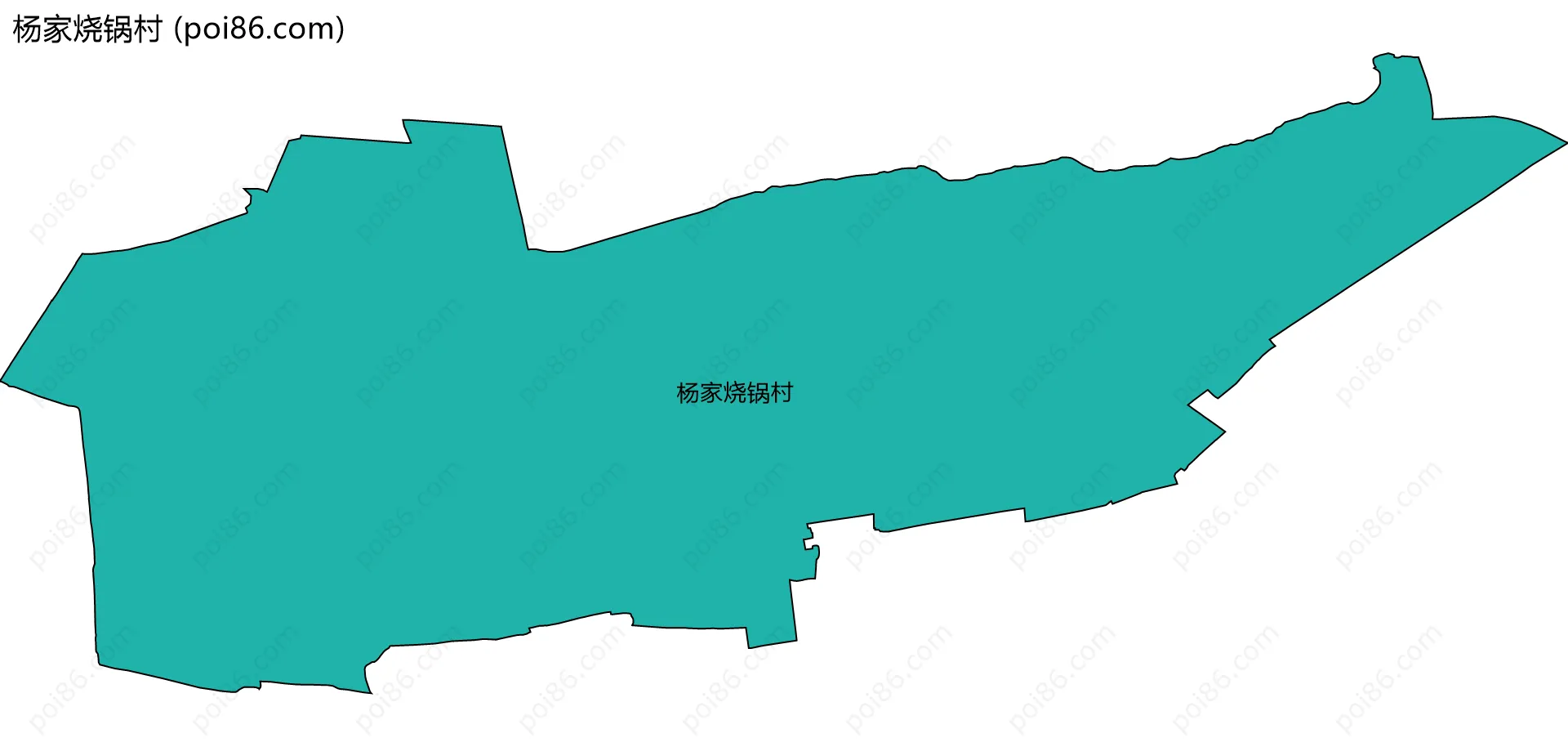 杨家烧锅村边界地图