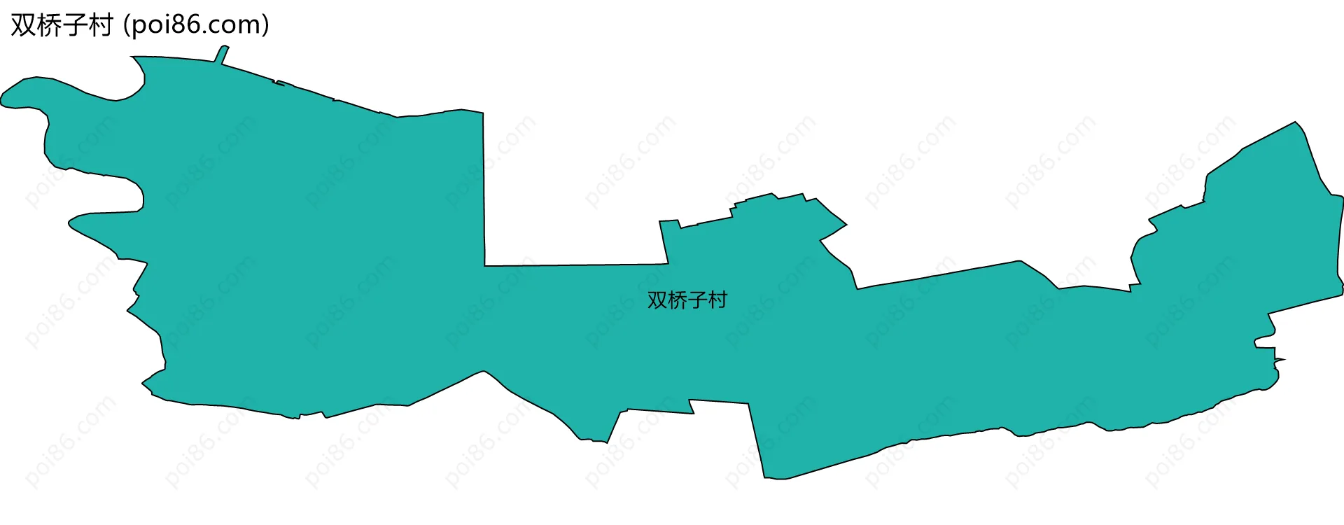双桥子村边界地图