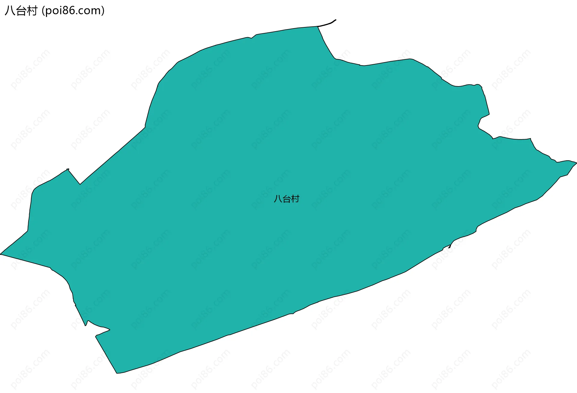 八台村边界地图