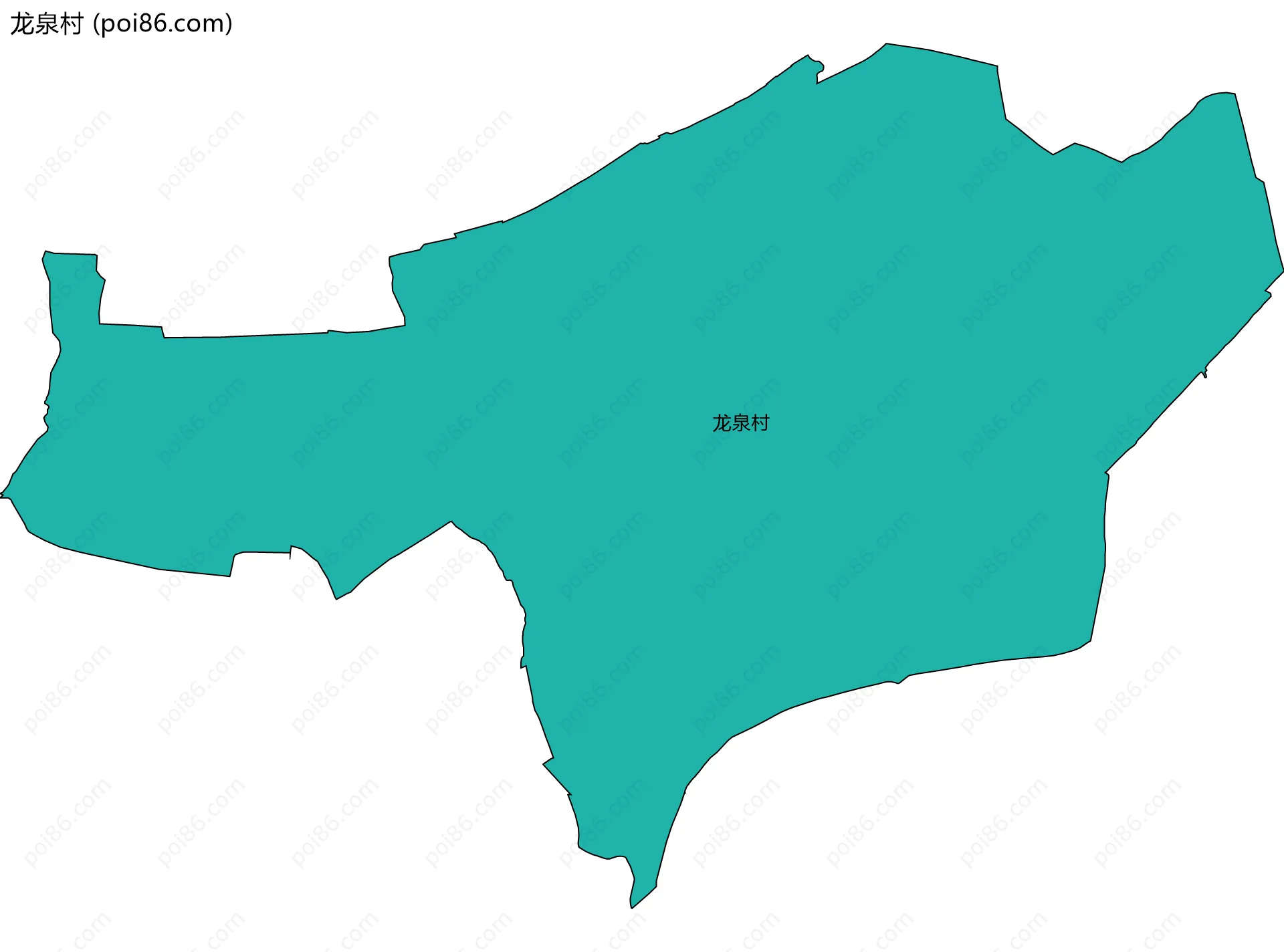 龙泉村边界地图