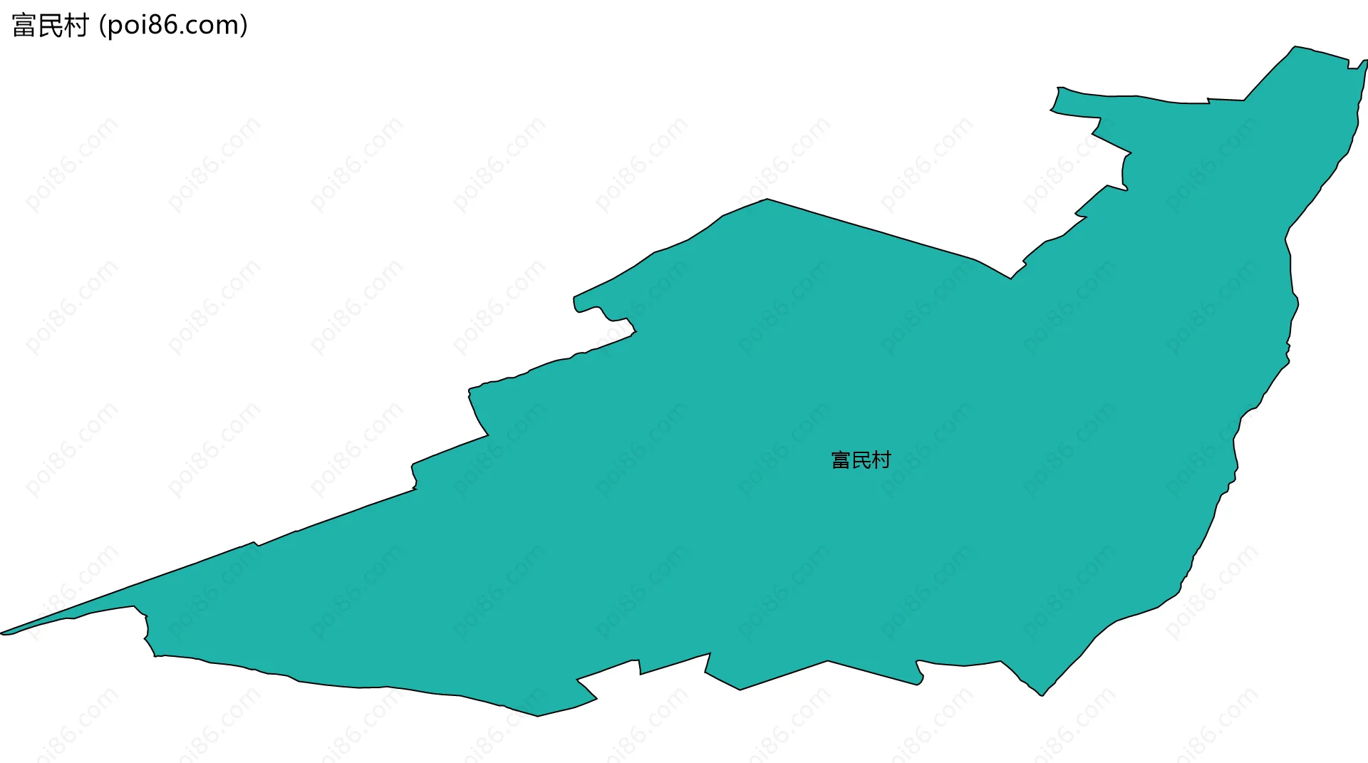 富民村边界地图