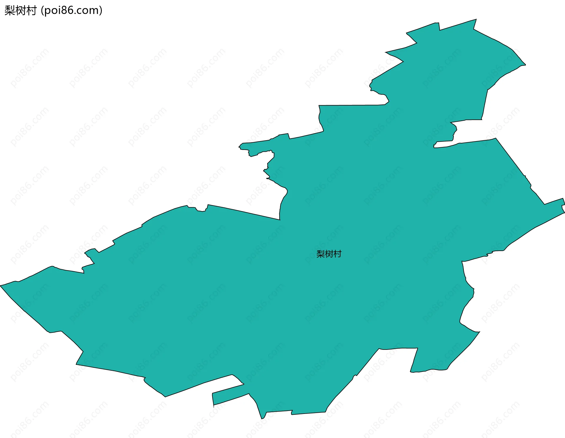 梨树村边界地图