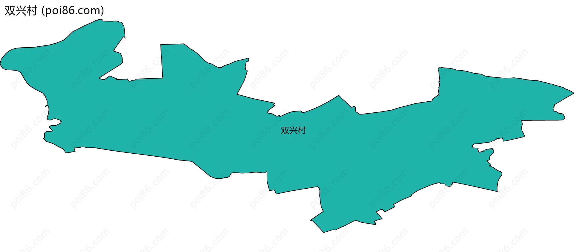 双兴村边界地图