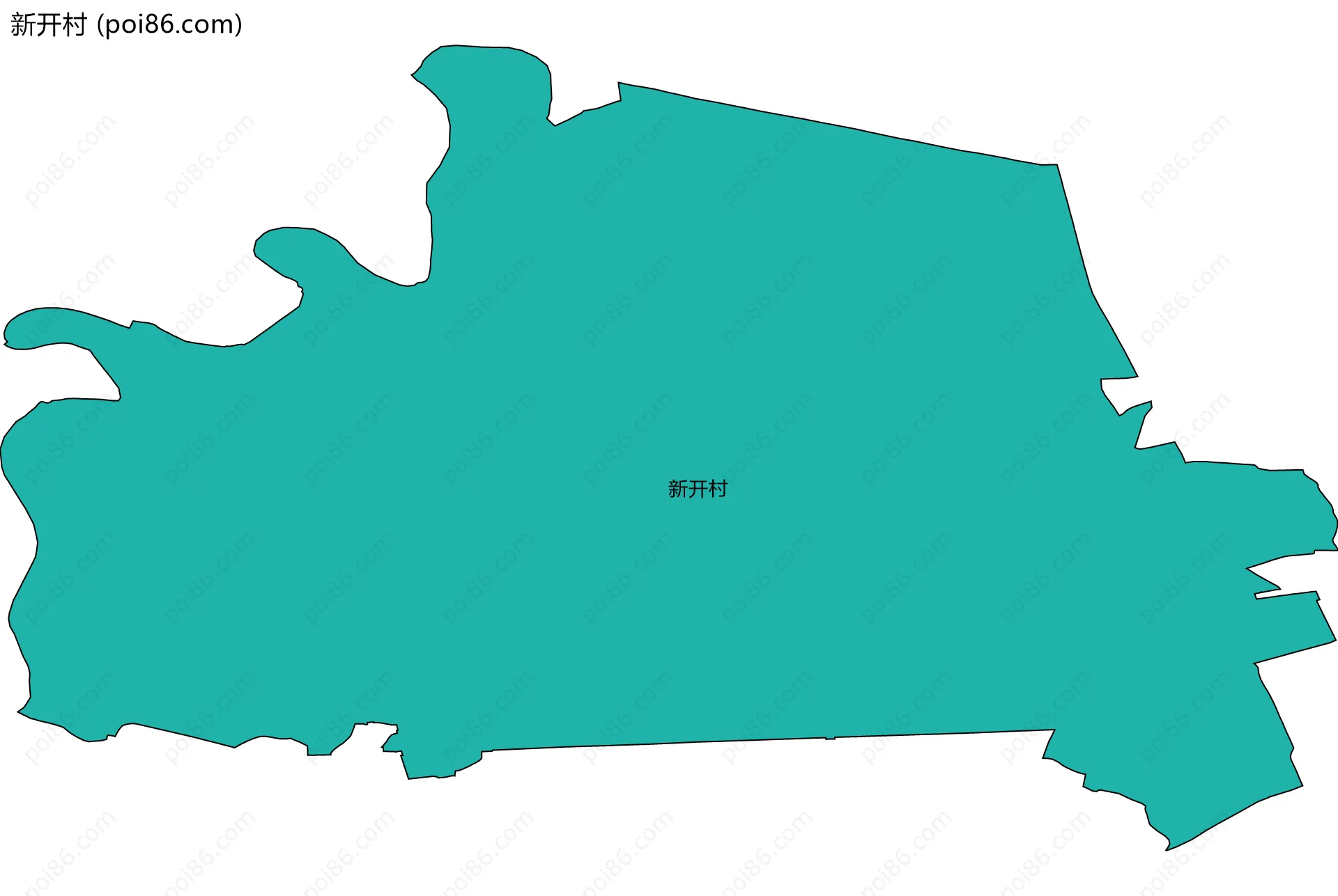 新开村边界地图