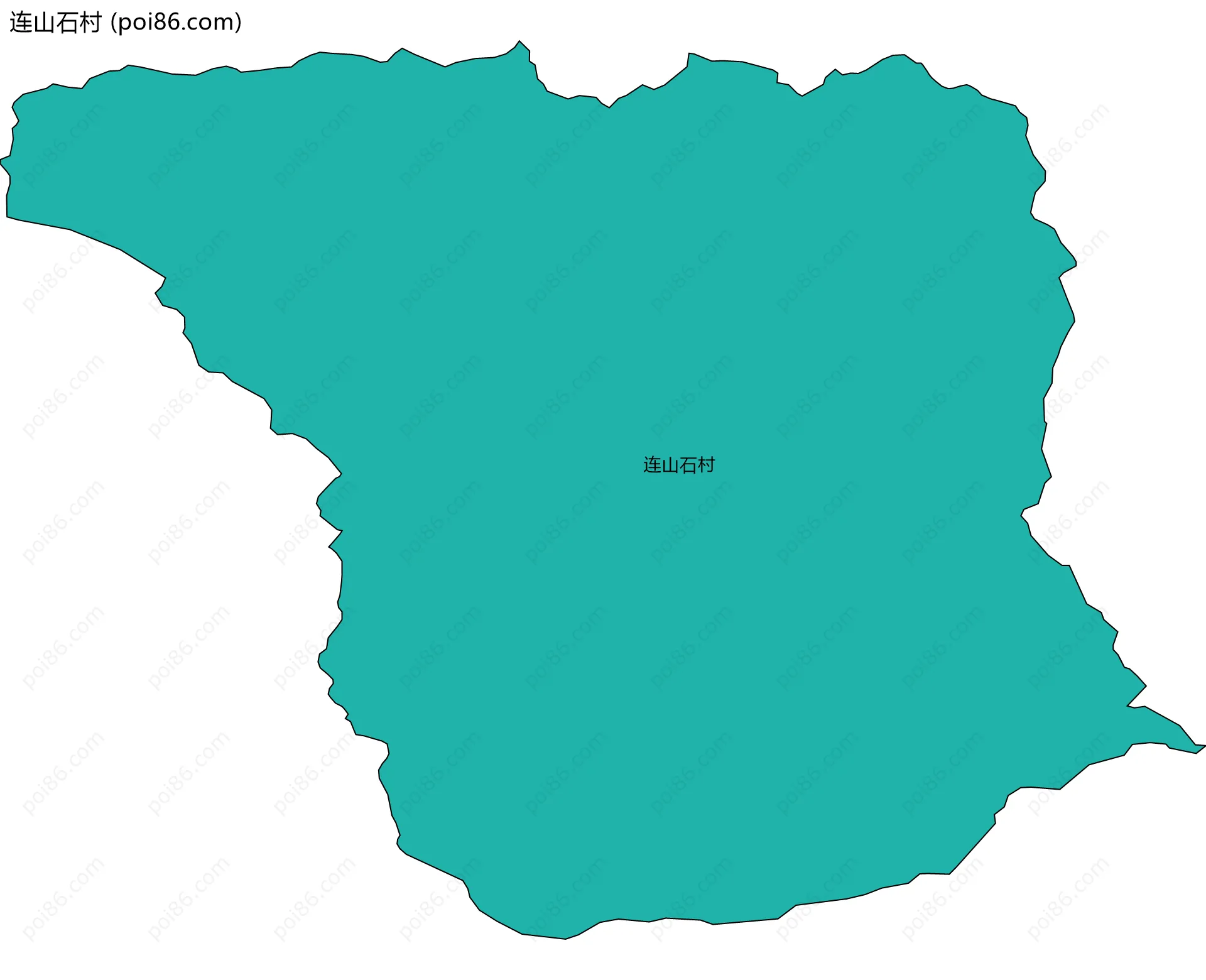 连山石村边界地图