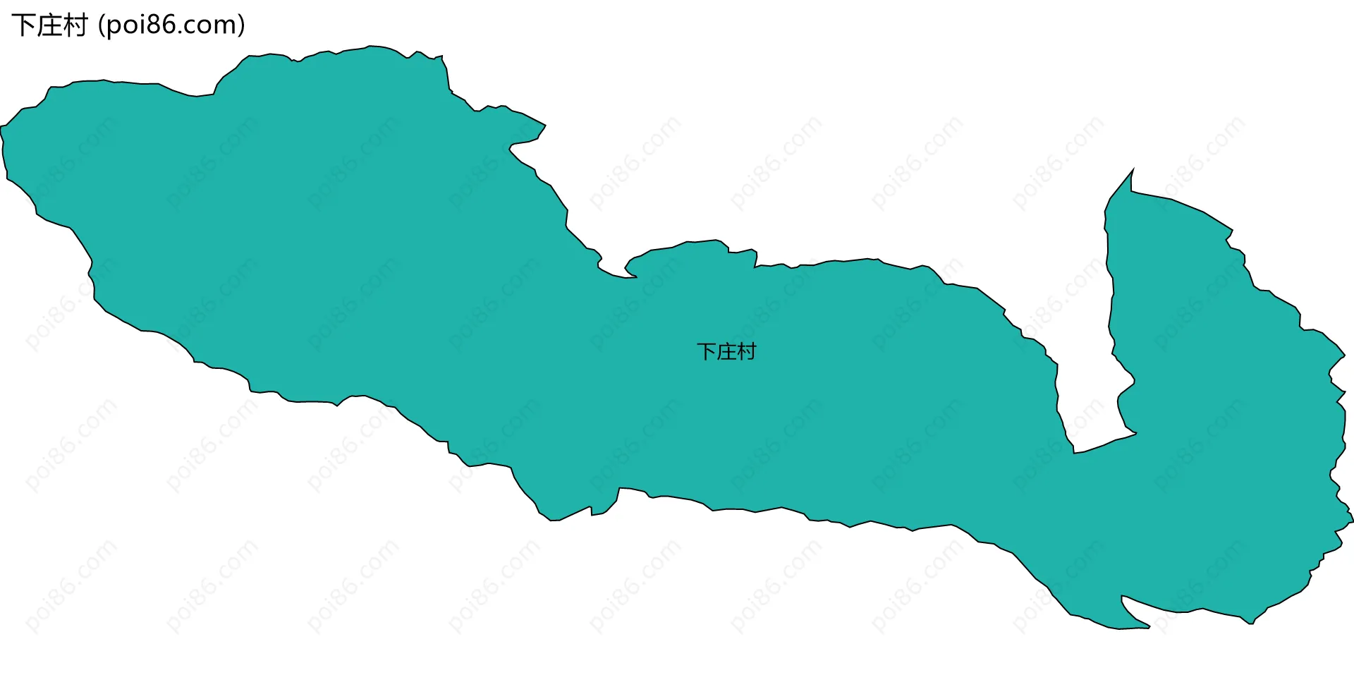 下庄村边界地图
