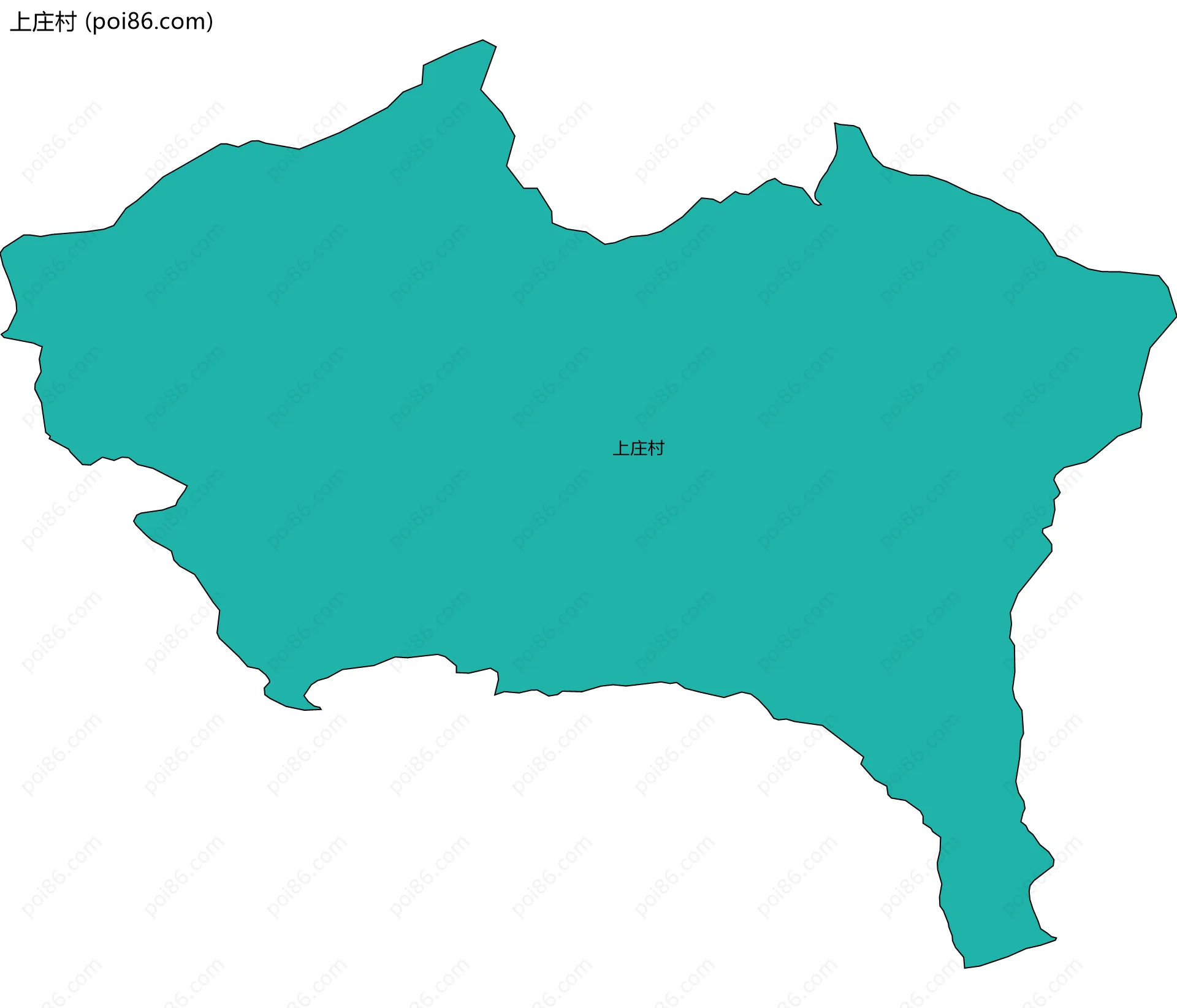 上庄村边界地图