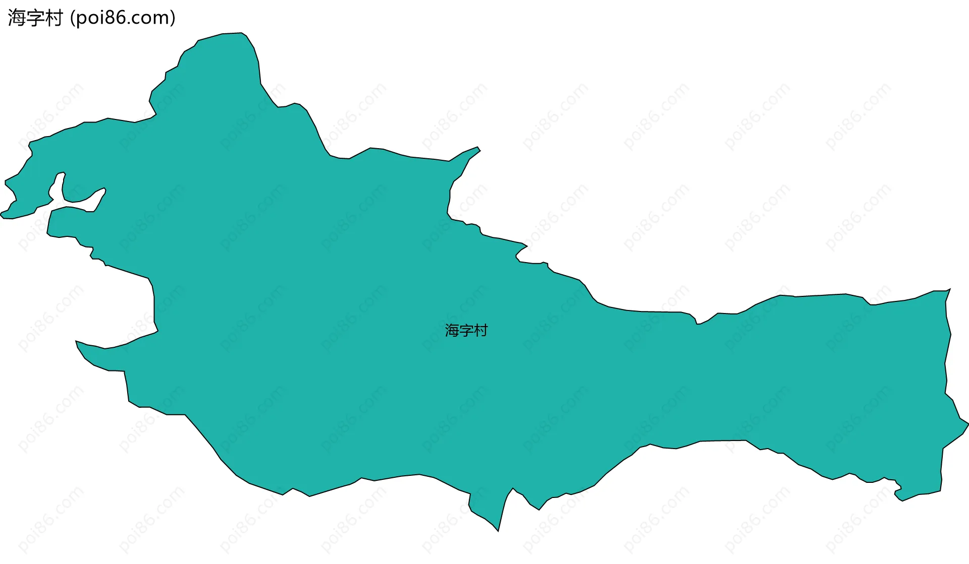 海字村边界地图