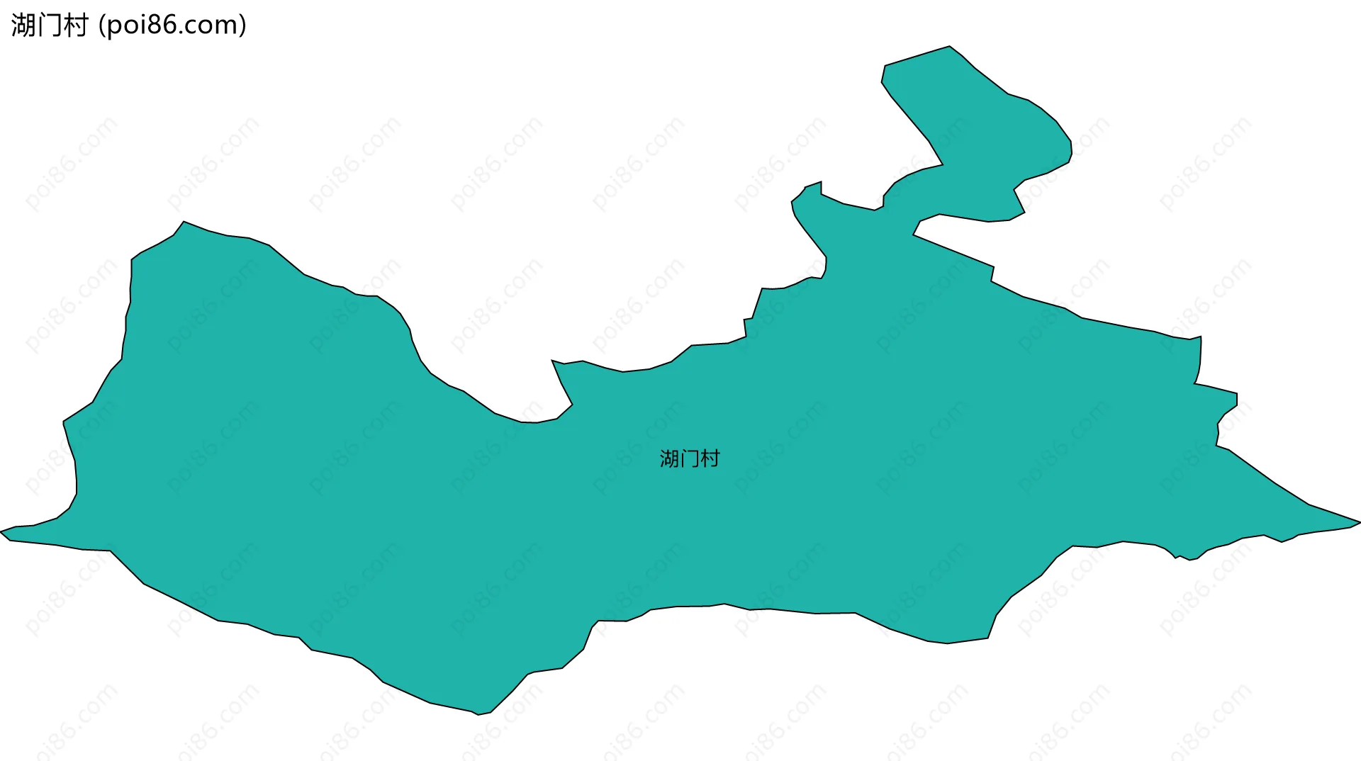 湖门村边界地图