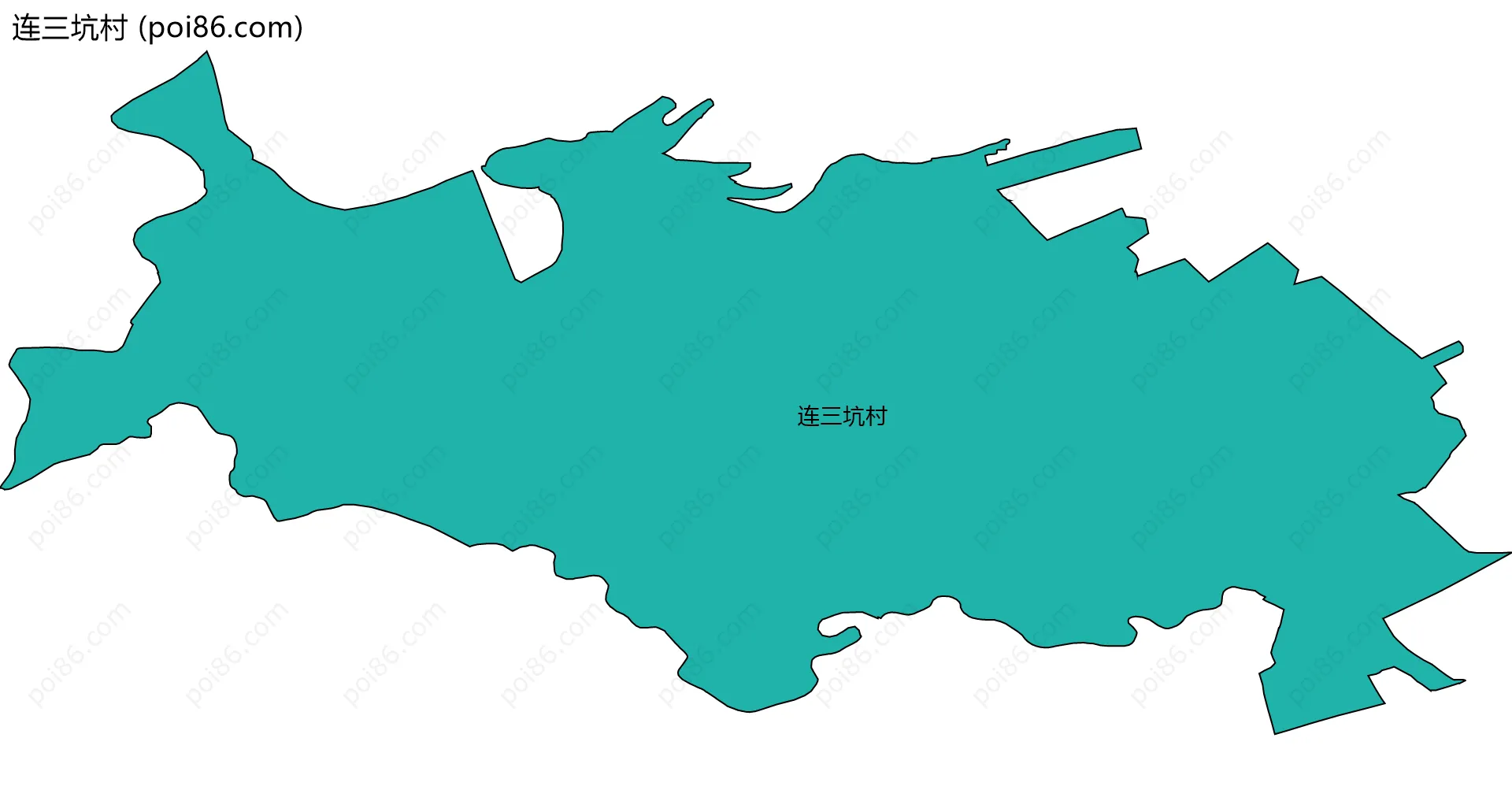 连三坑村边界地图