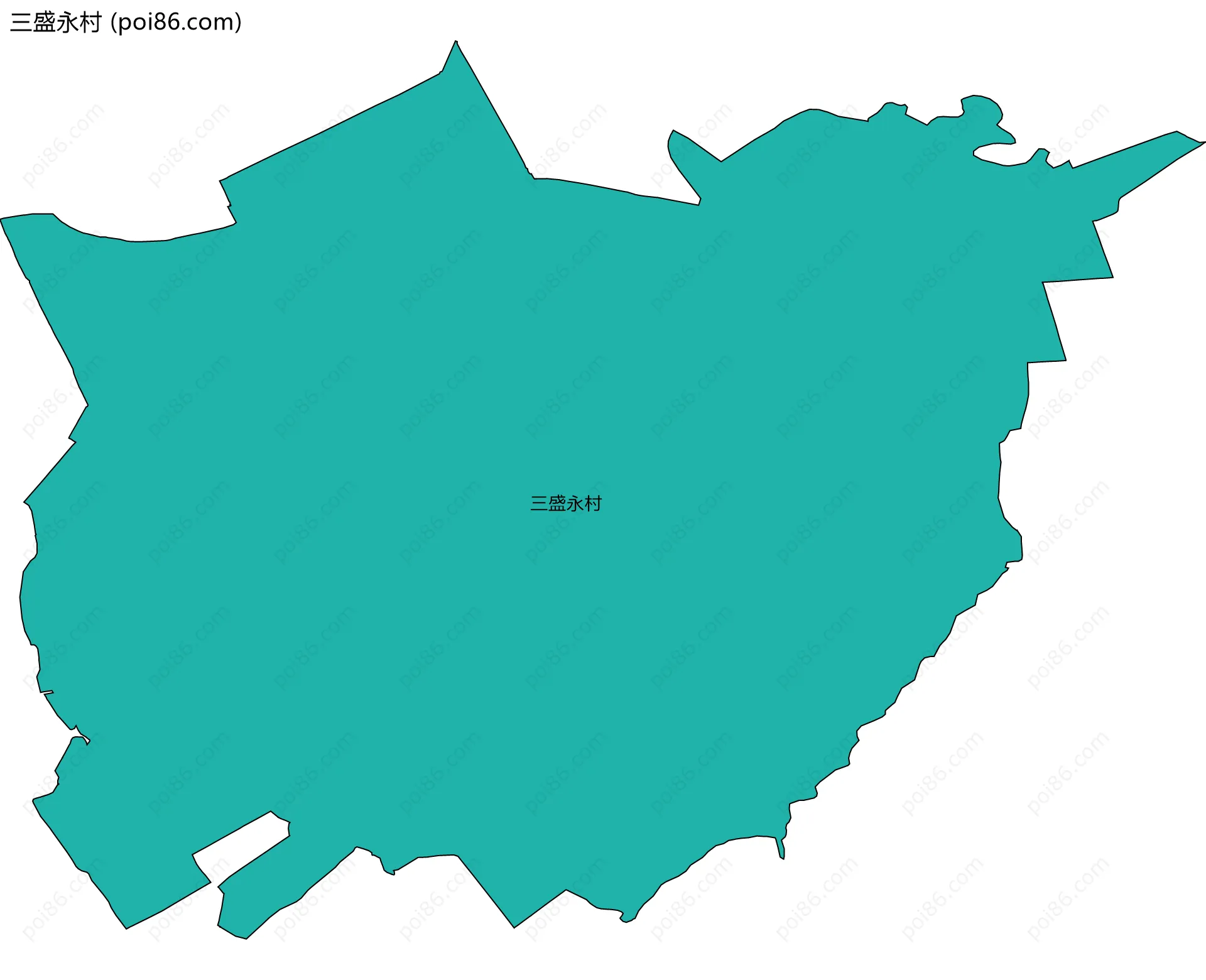 三盛永村边界地图