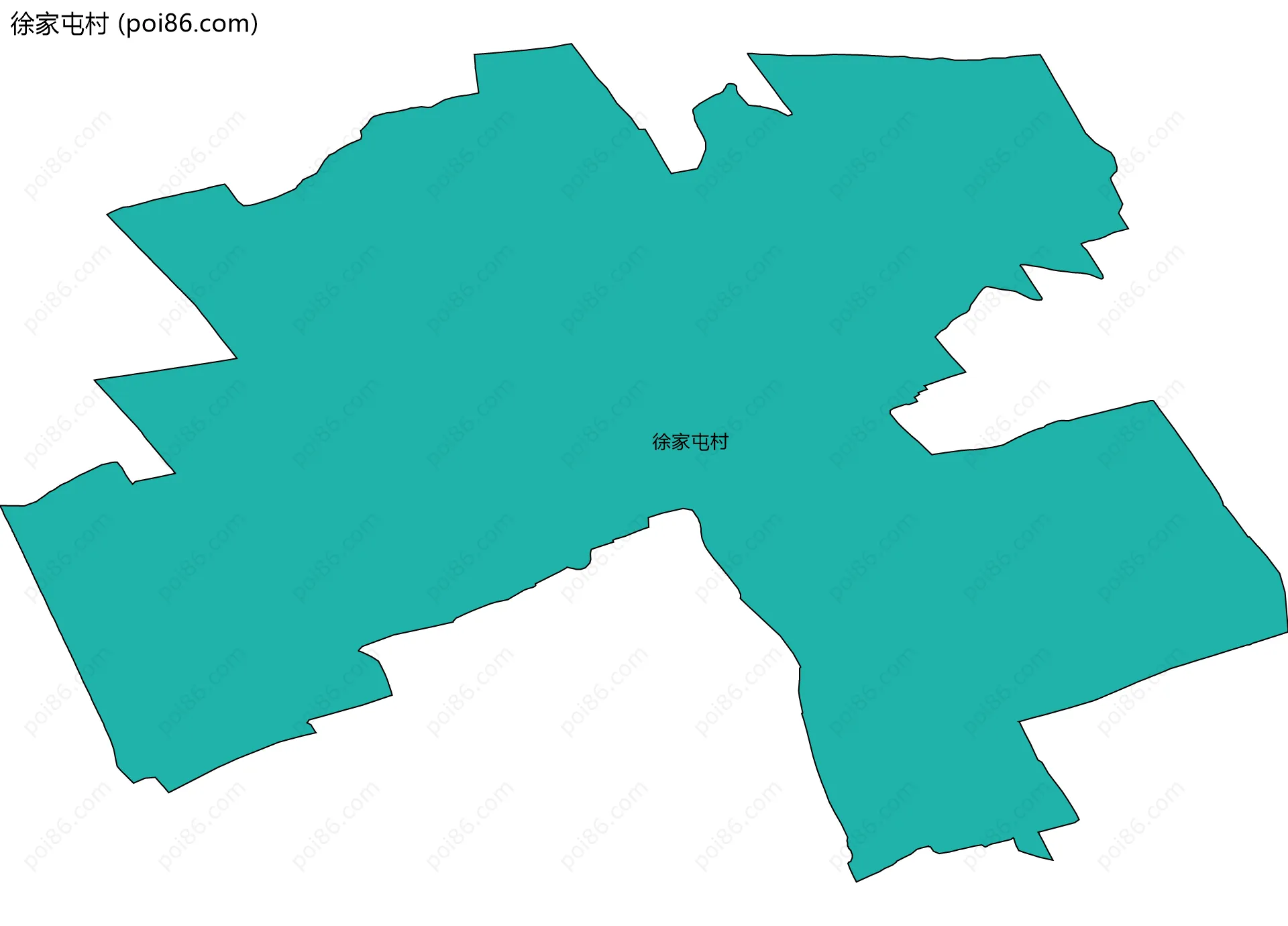 徐家屯村边界地图