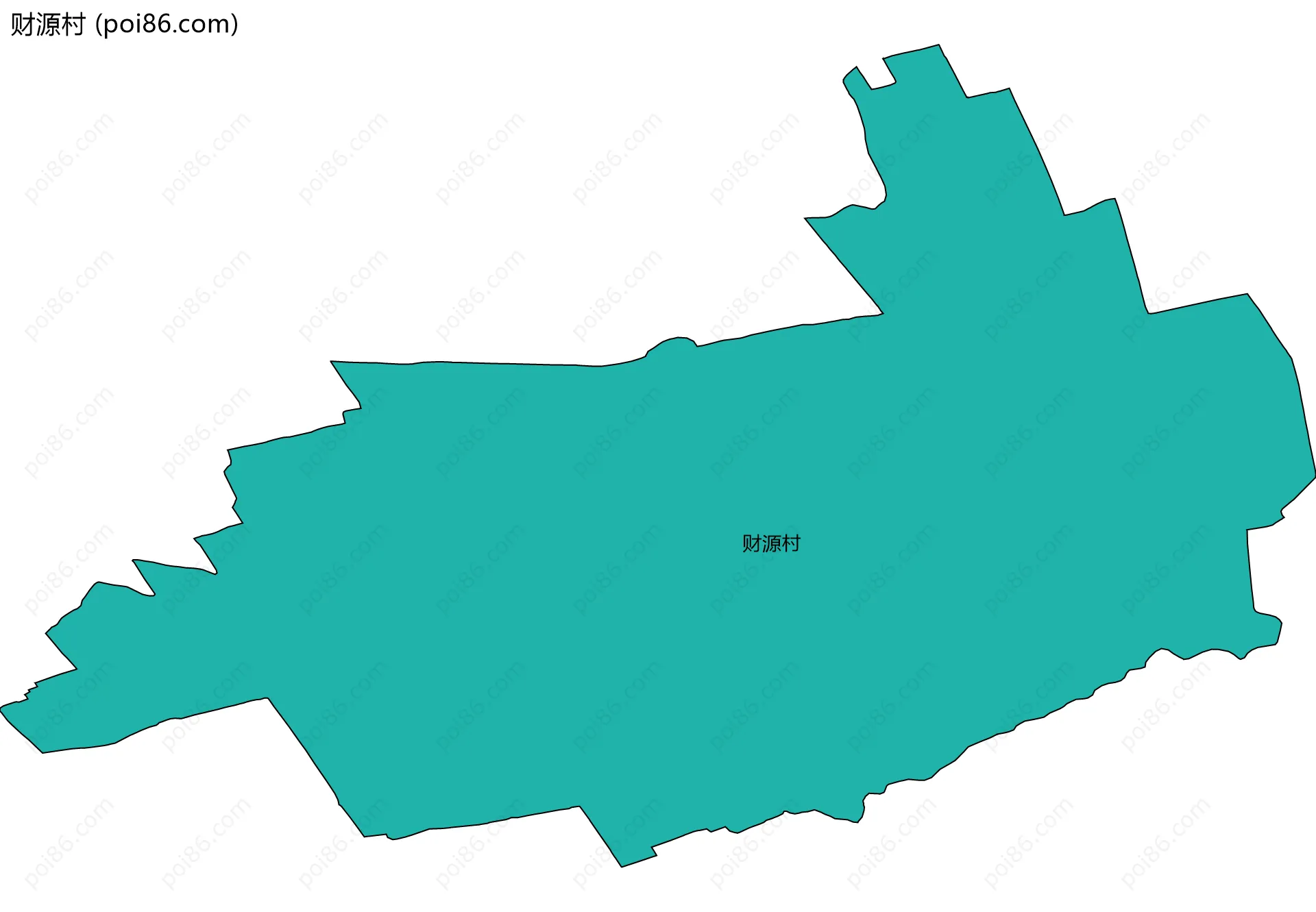 财源村边界地图