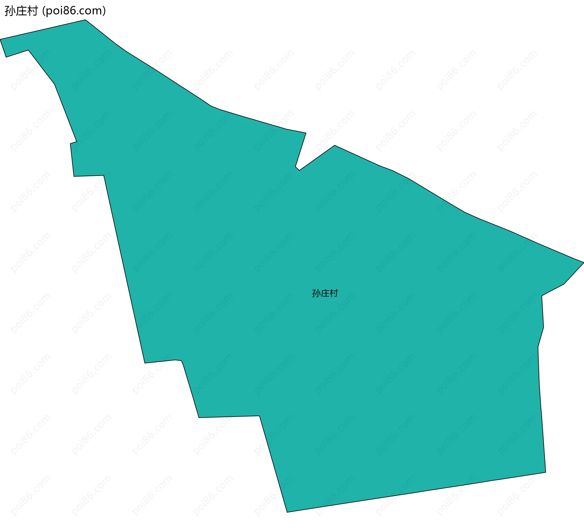 孙庄村边界地图
