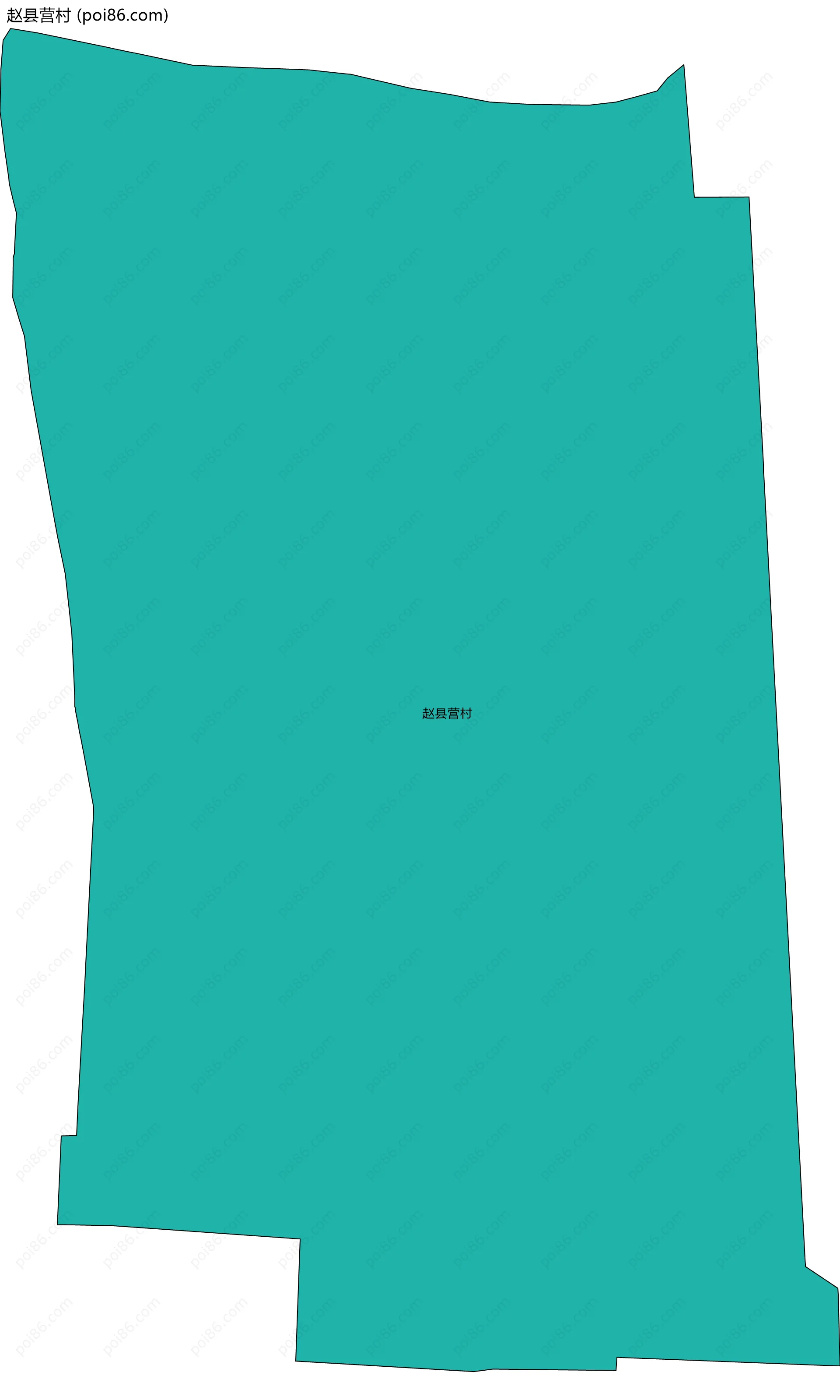 赵县营村边界地图