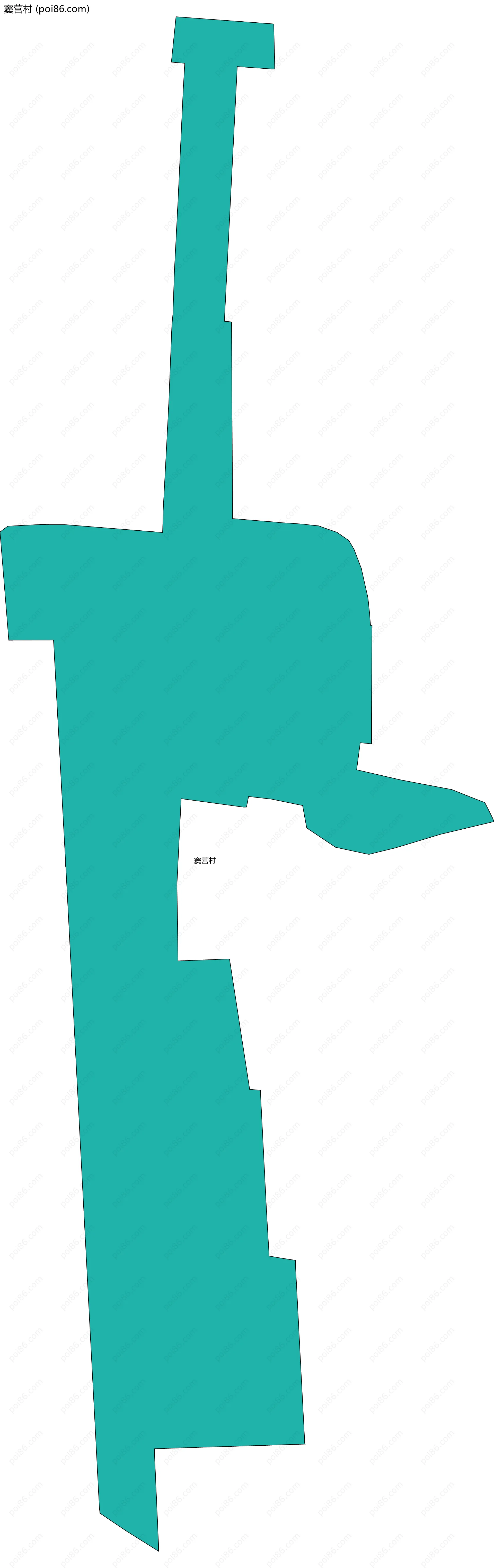 窦营村边界地图