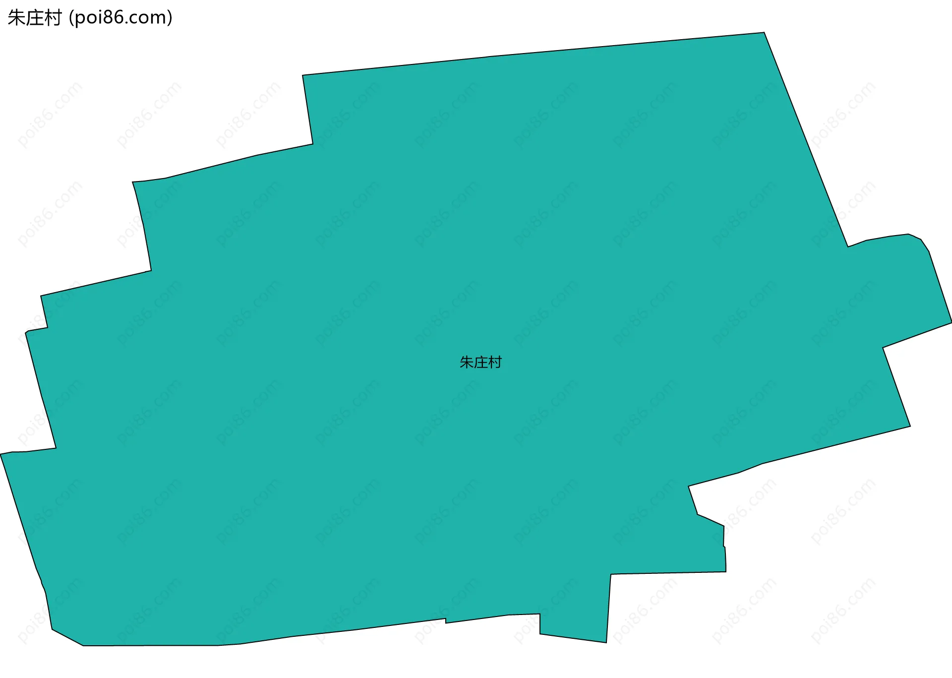 朱庄村边界地图