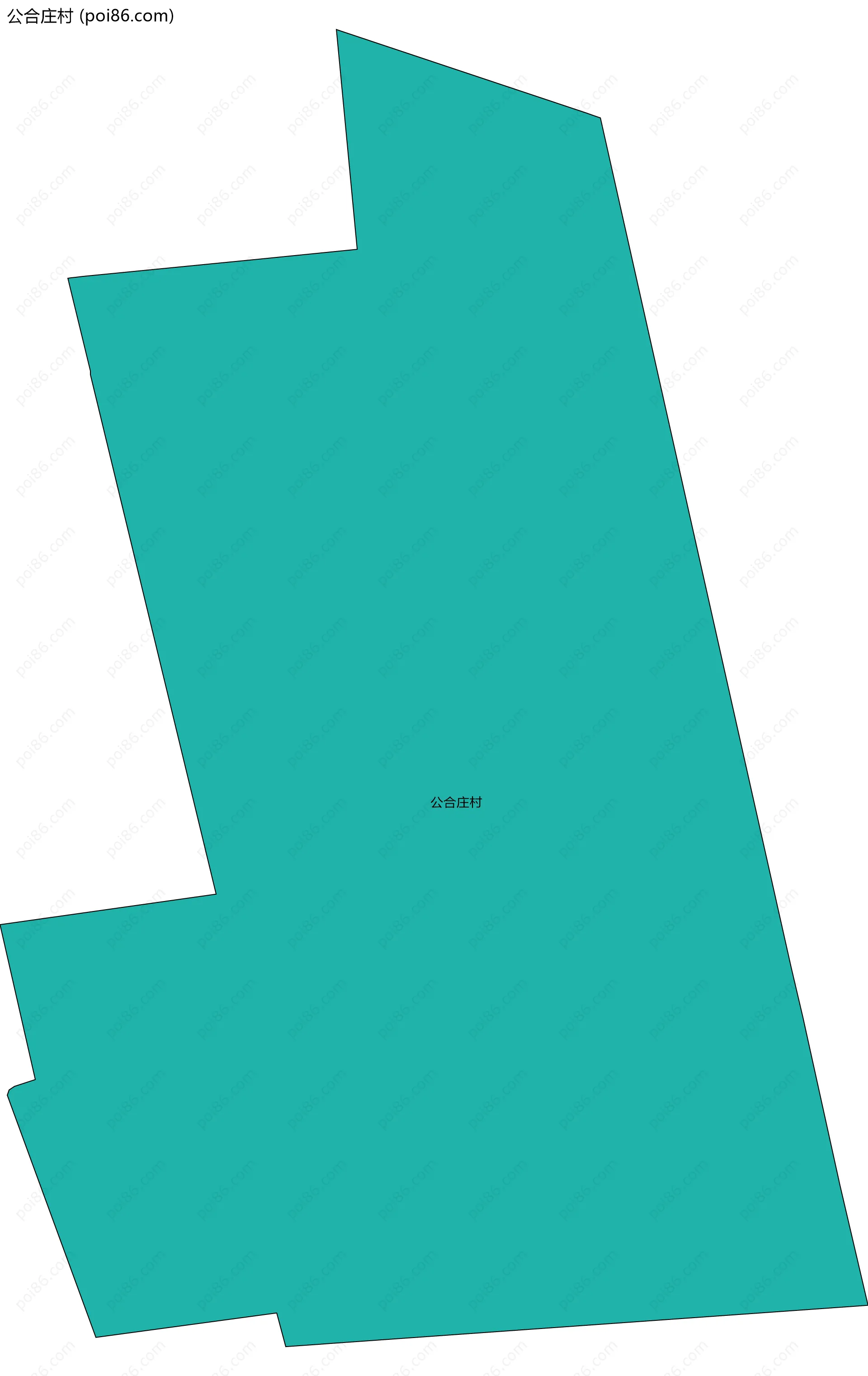 公合庄村边界地图