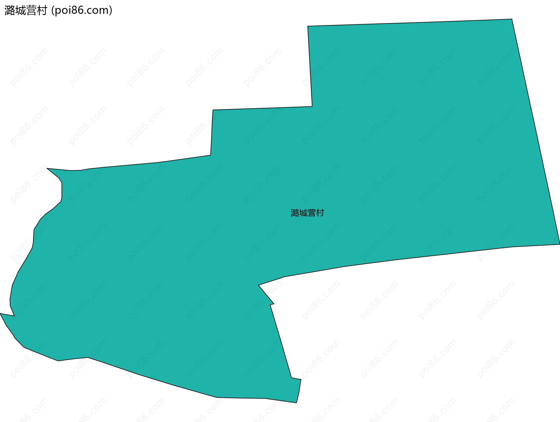 潞城营村边界地图