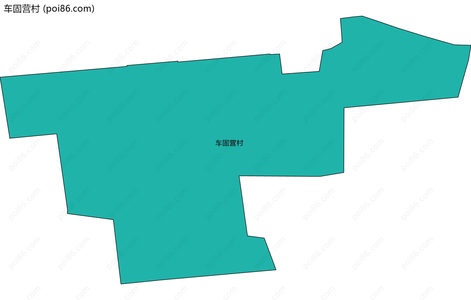 车固营村边界地图
