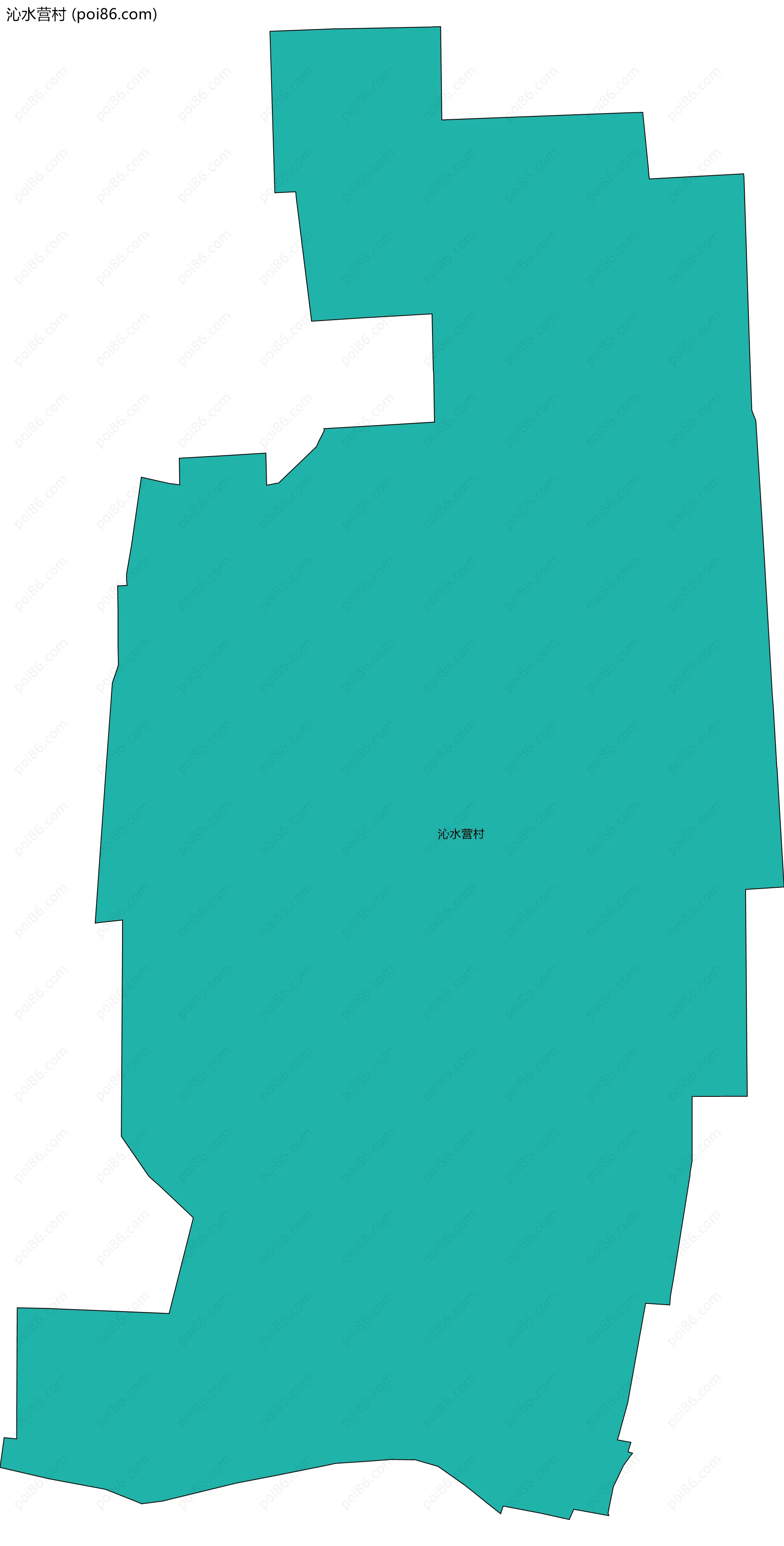 沁水营村边界地图