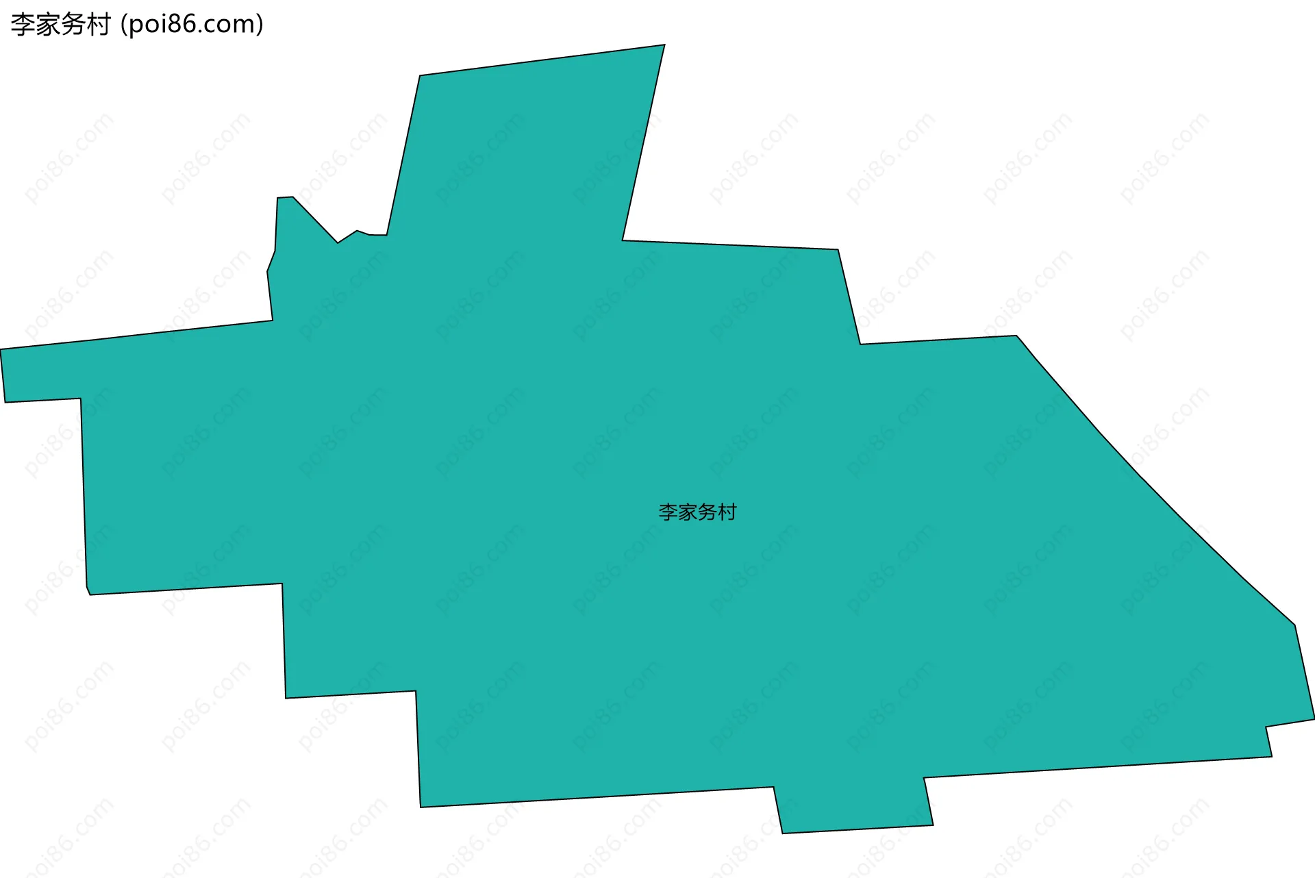 李家务村边界地图