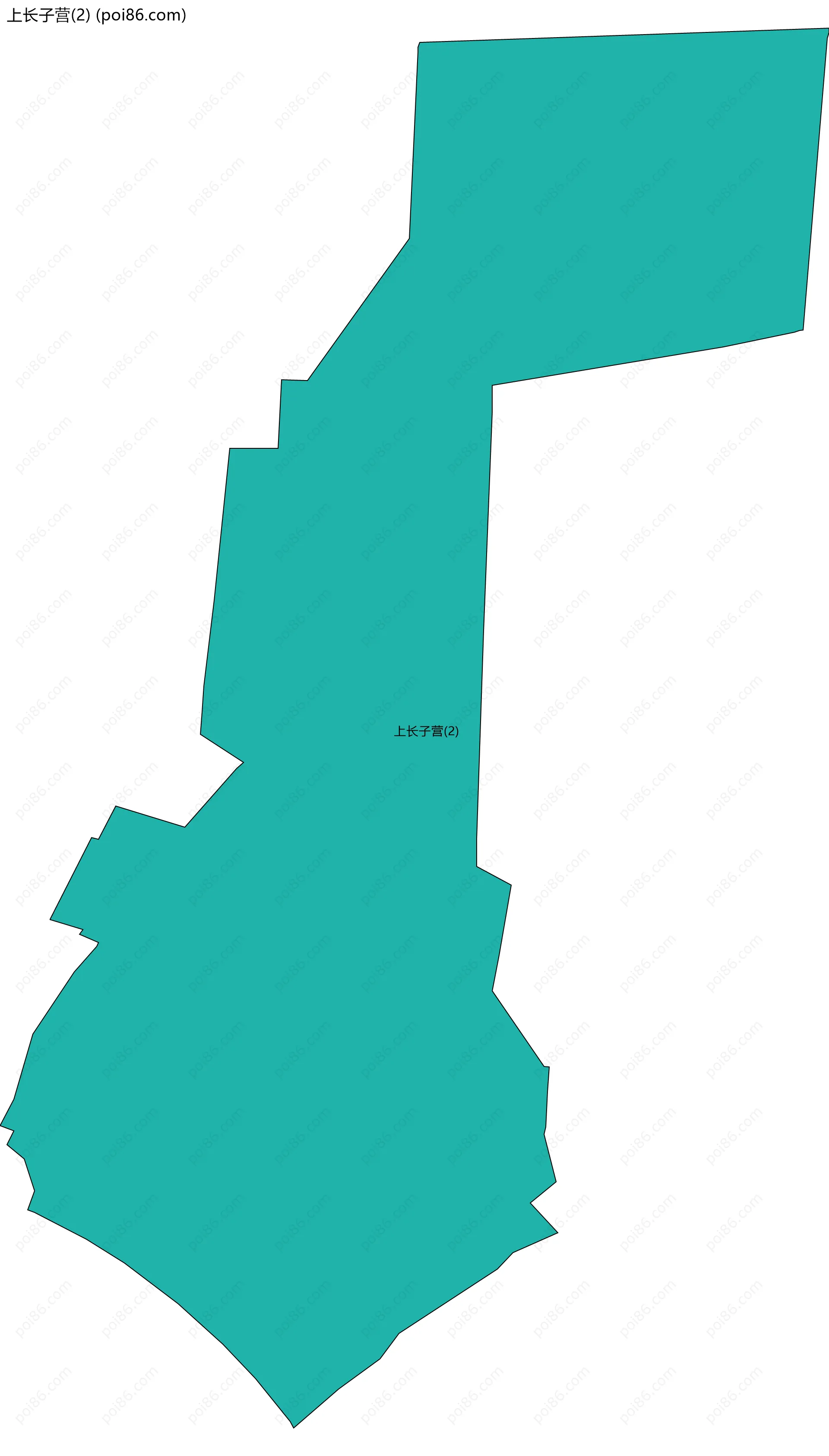 上长子营(2)边界地图