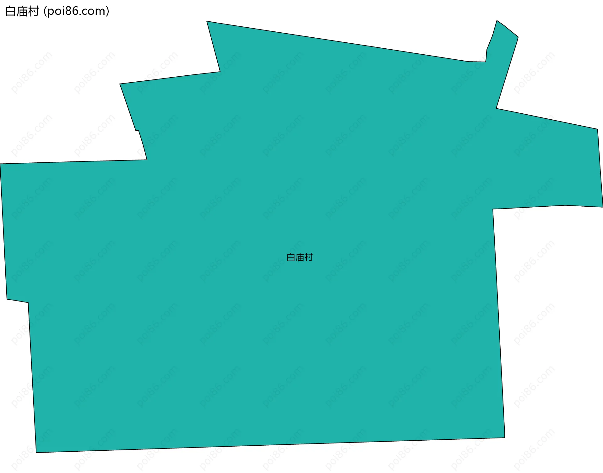 白庙村边界地图