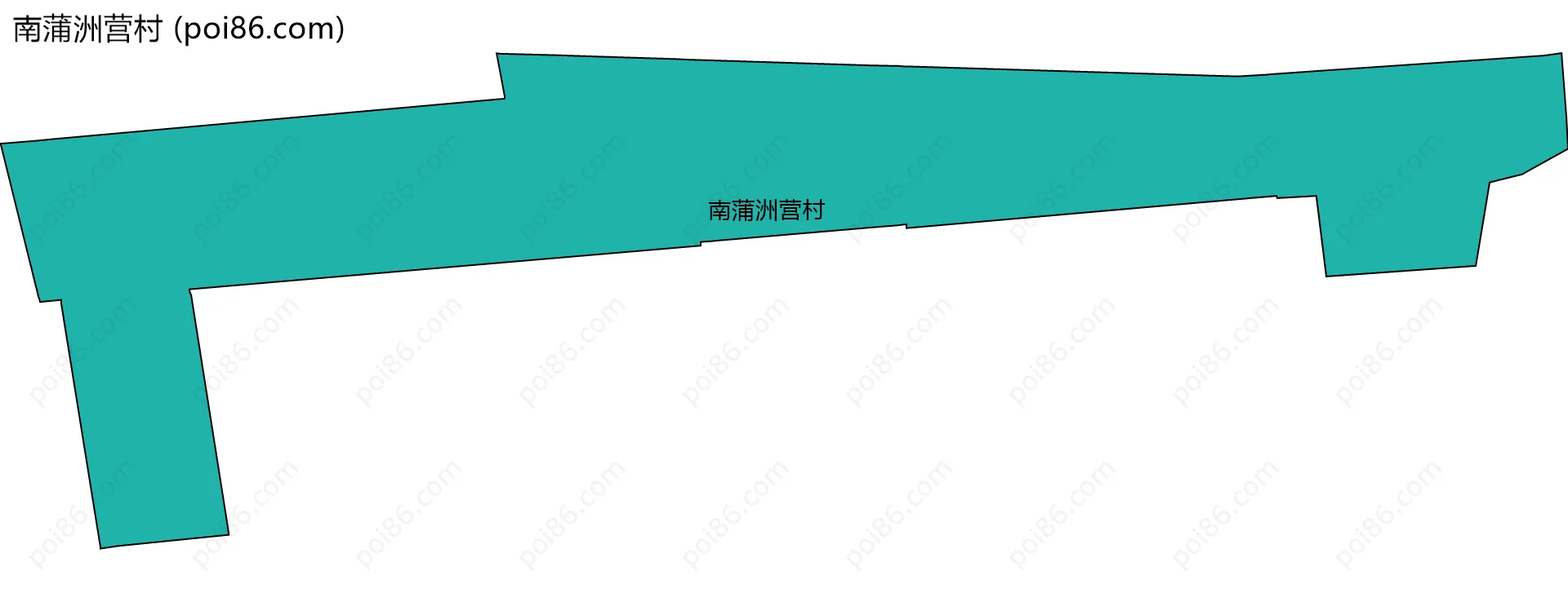 南蒲洲营村边界地图