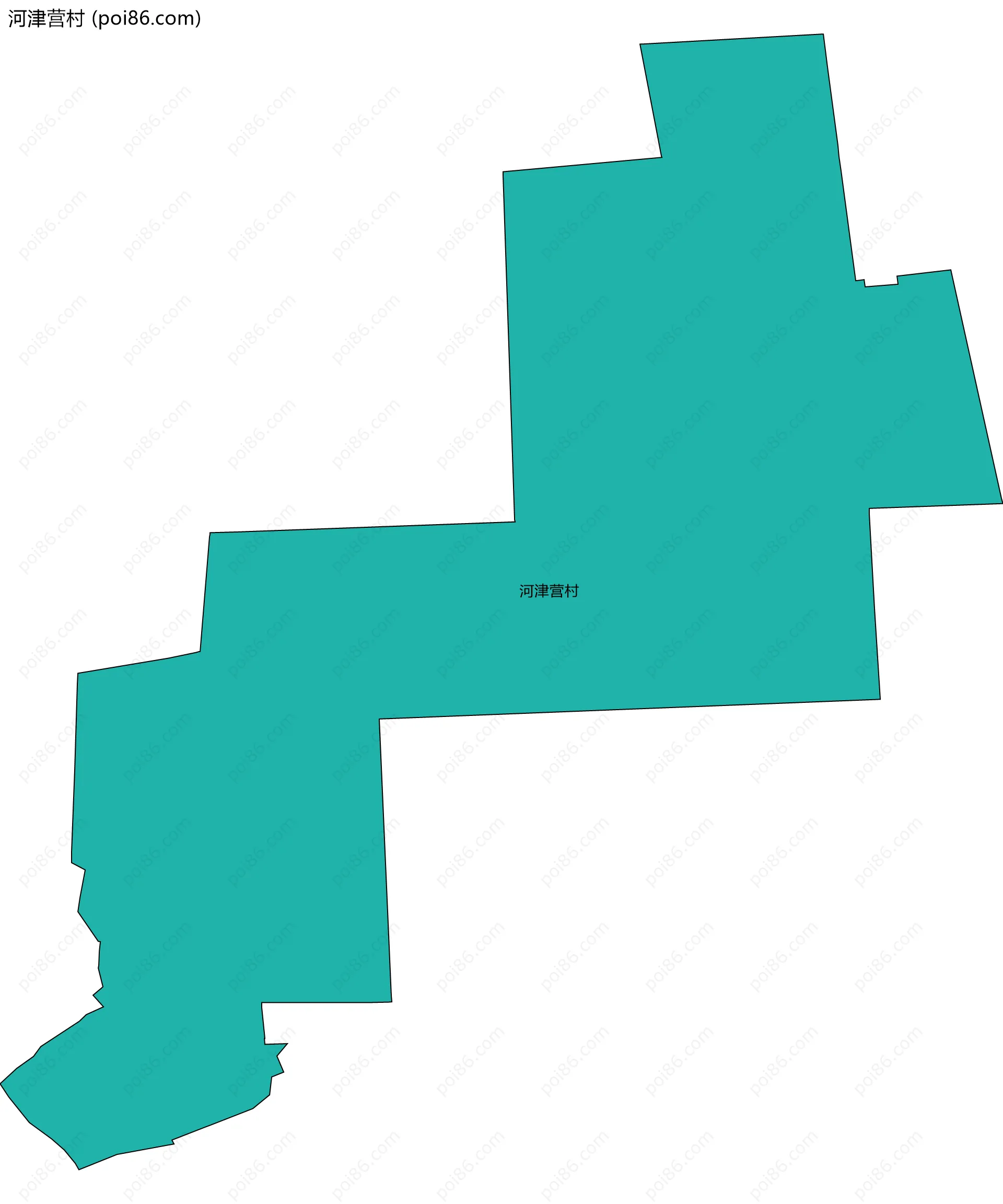 河津营村边界地图