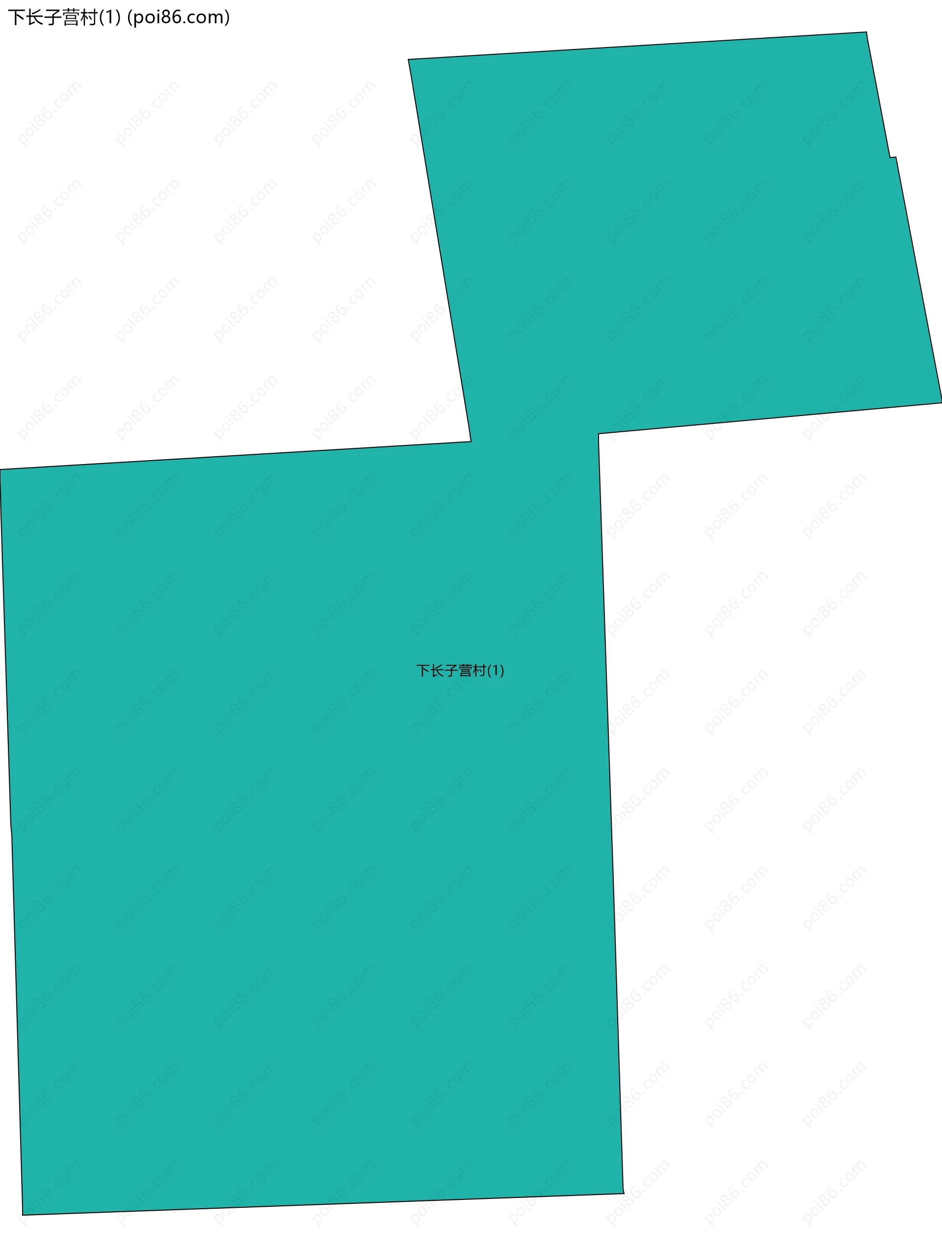 下长子营村(1)边界地图