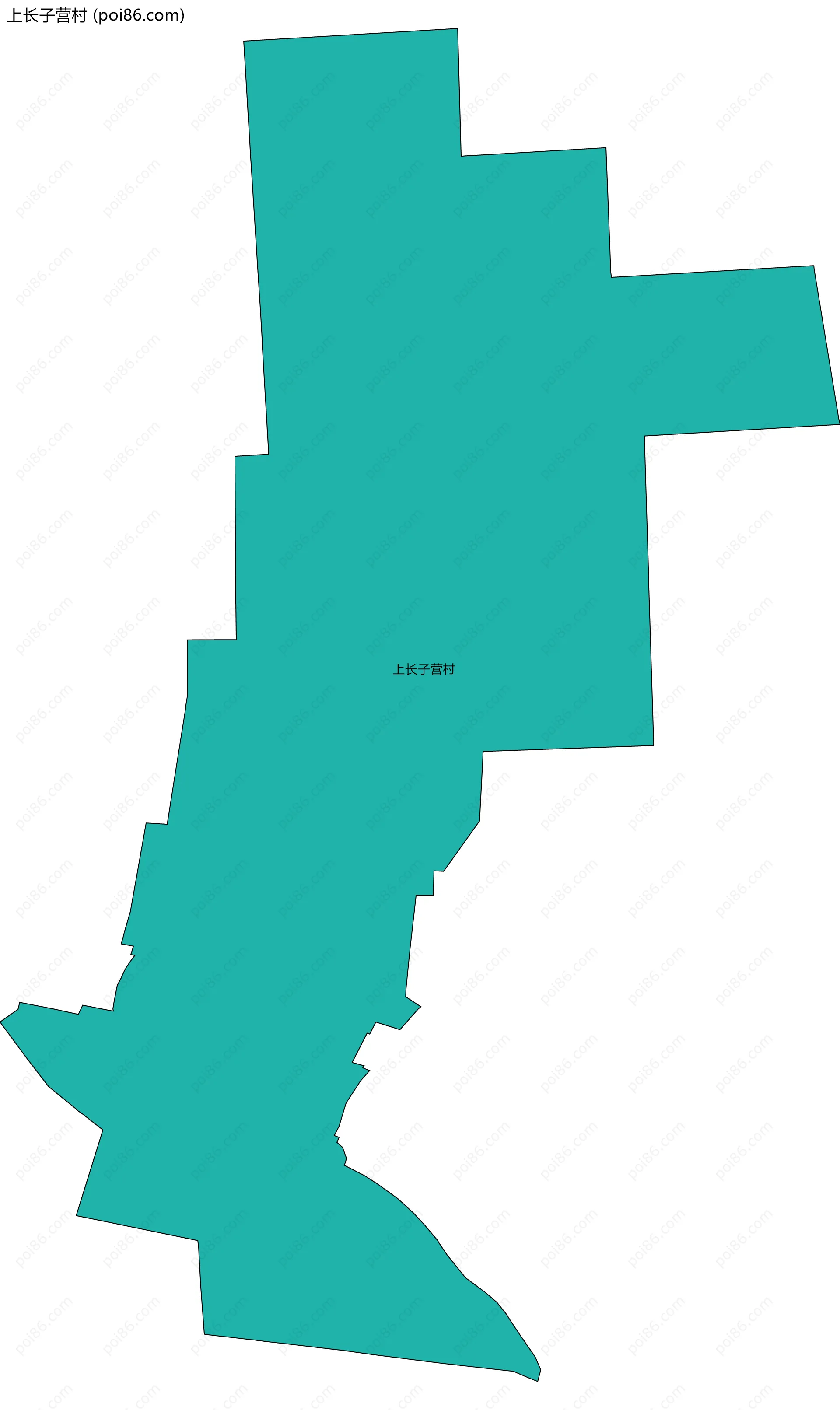 上长子营村边界地图