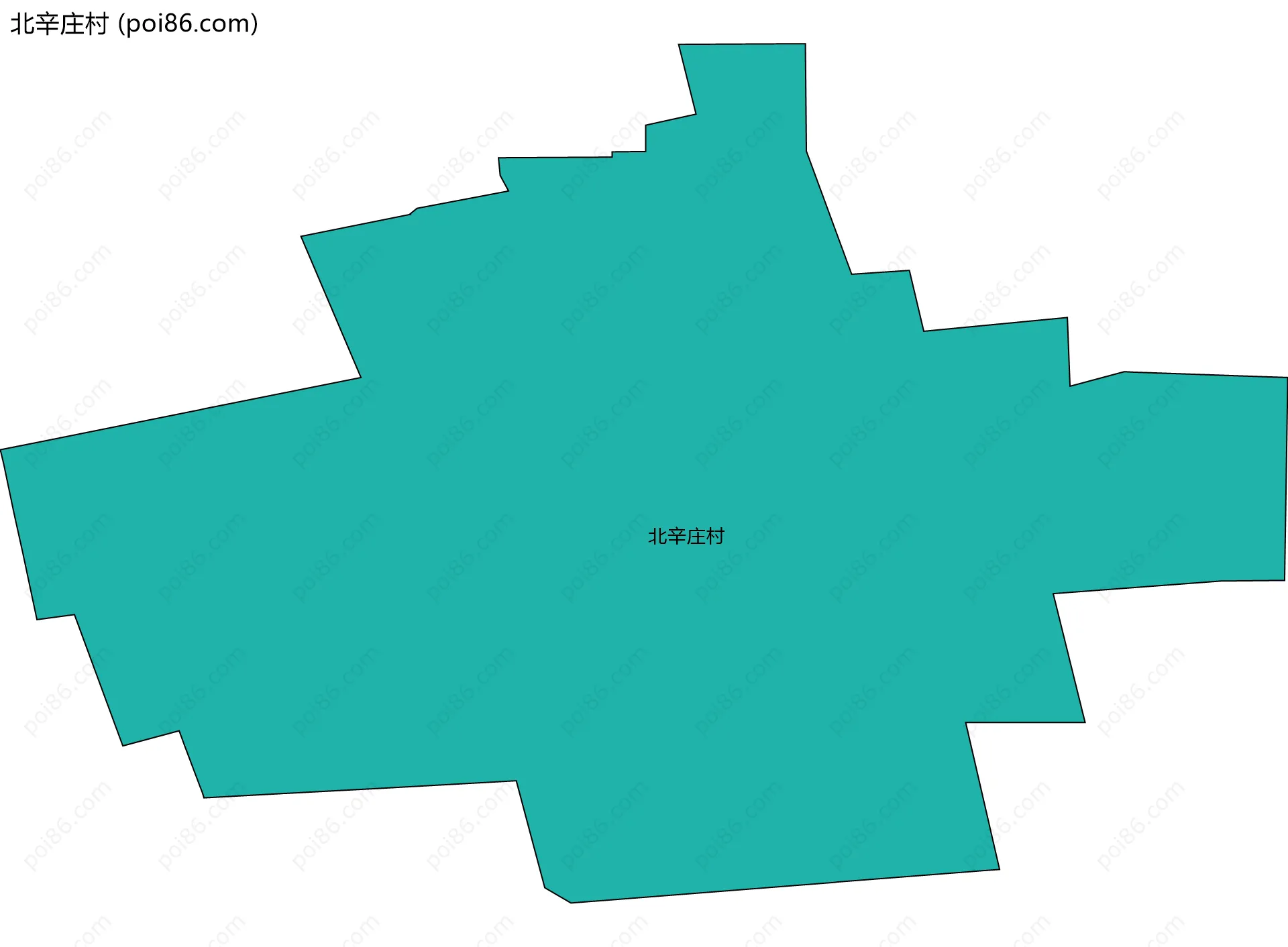 北辛庄村边界地图