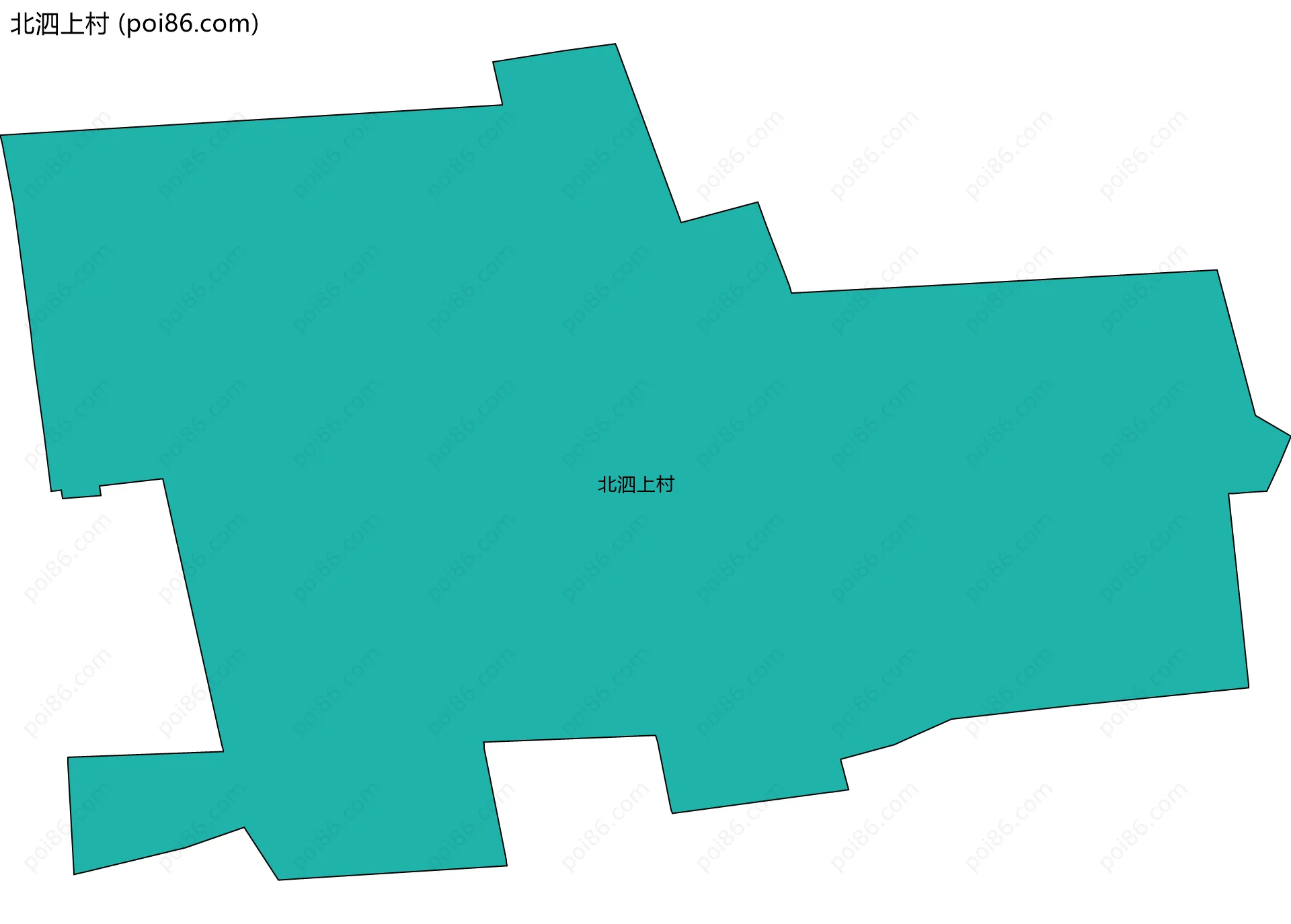 北泗上村边界地图