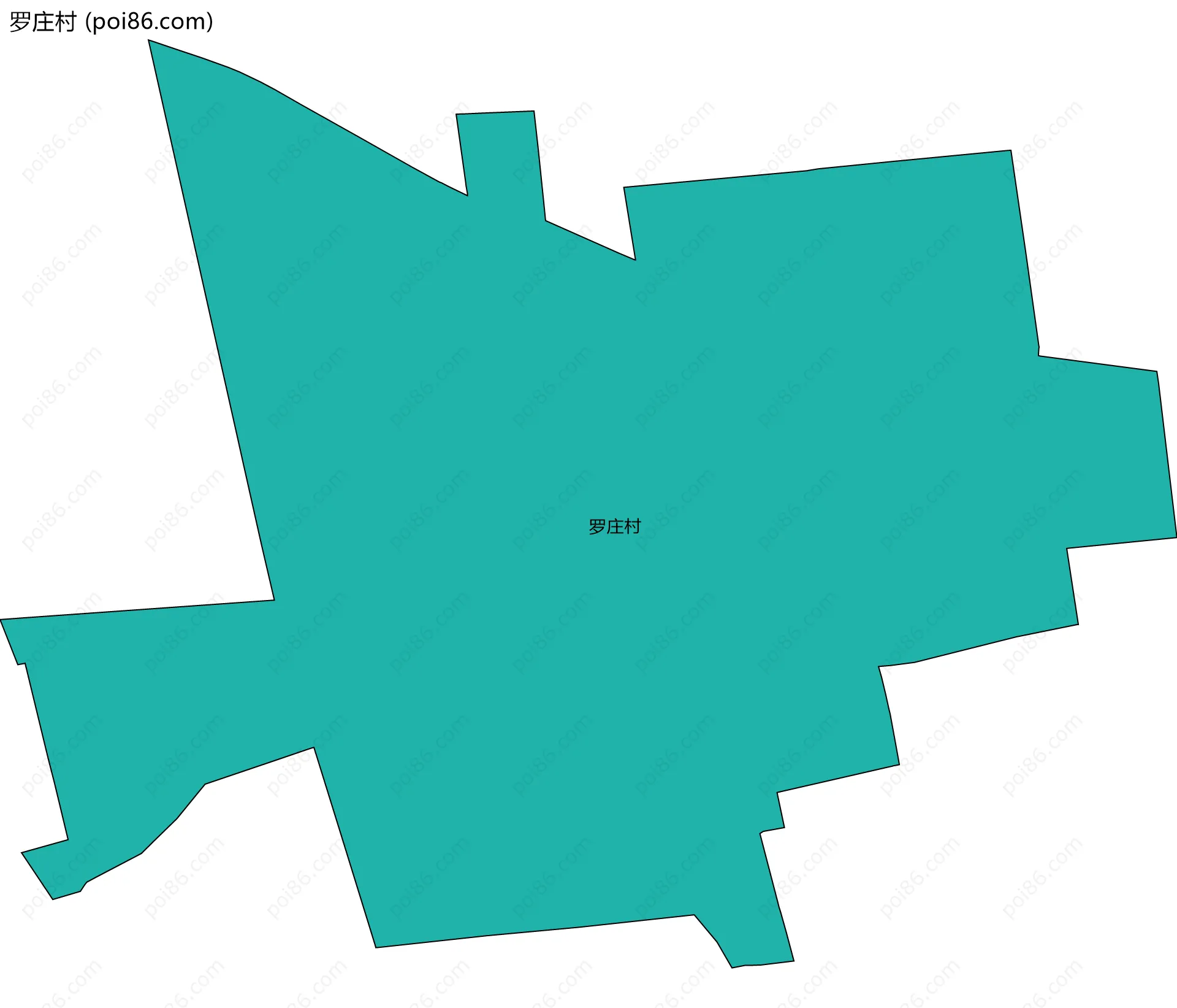 罗庄村边界地图