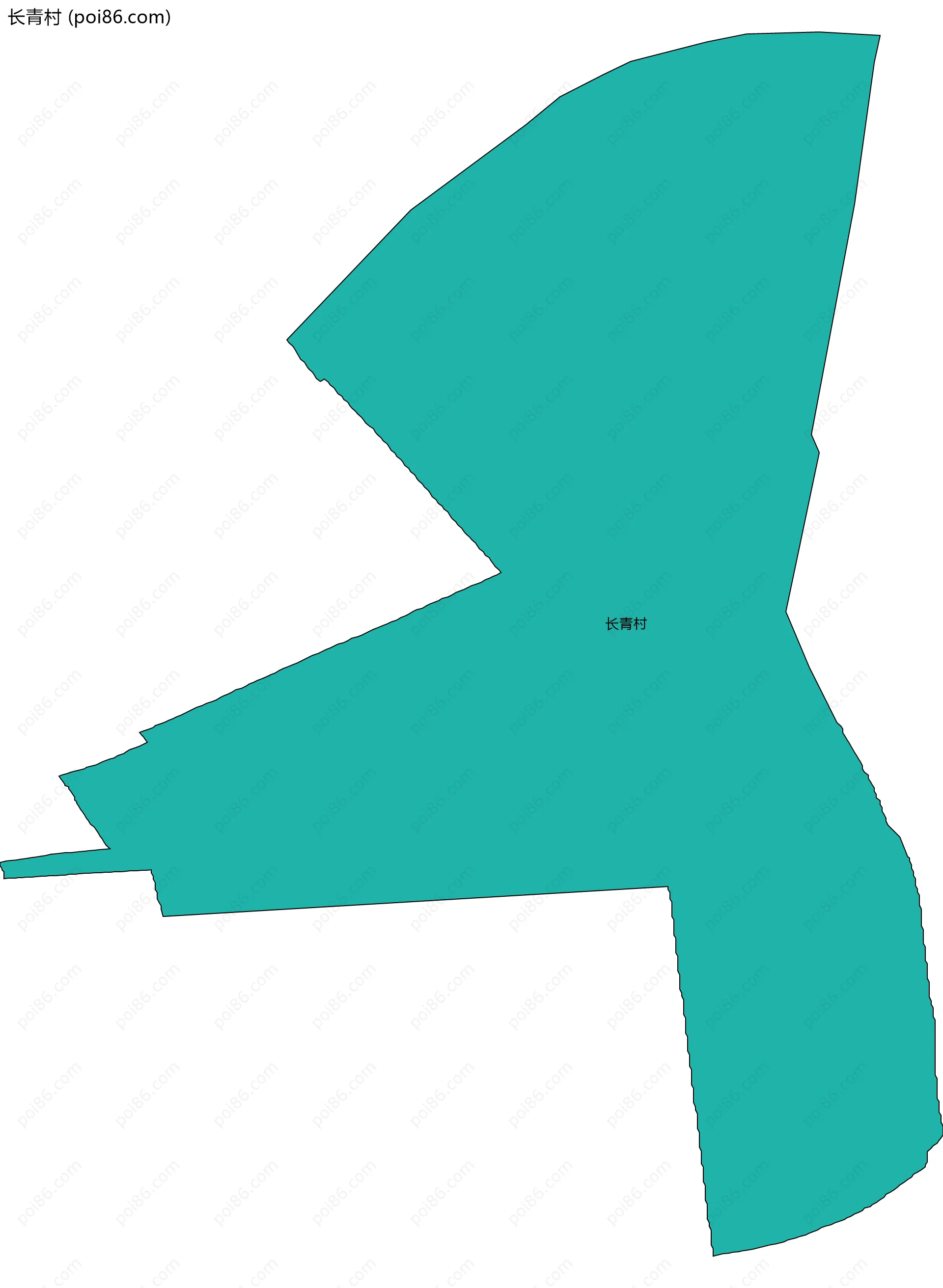 长青村边界地图