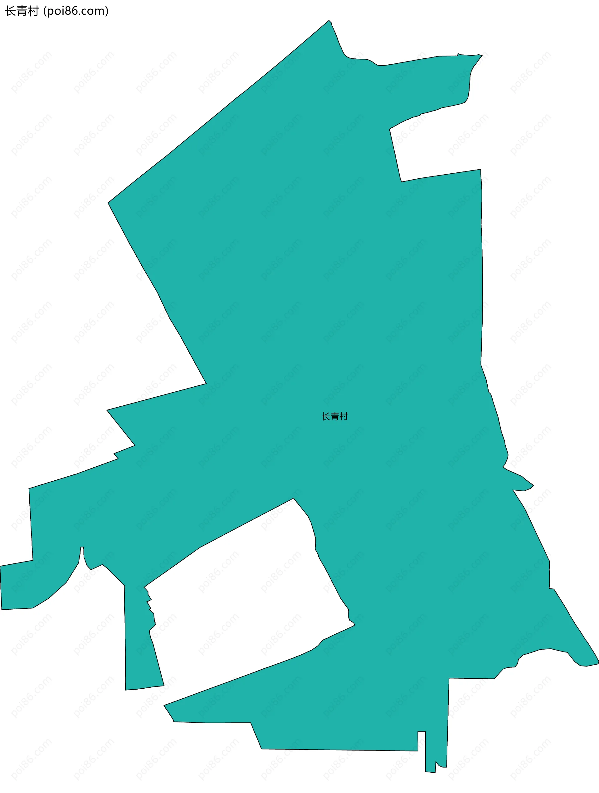 长青村边界地图