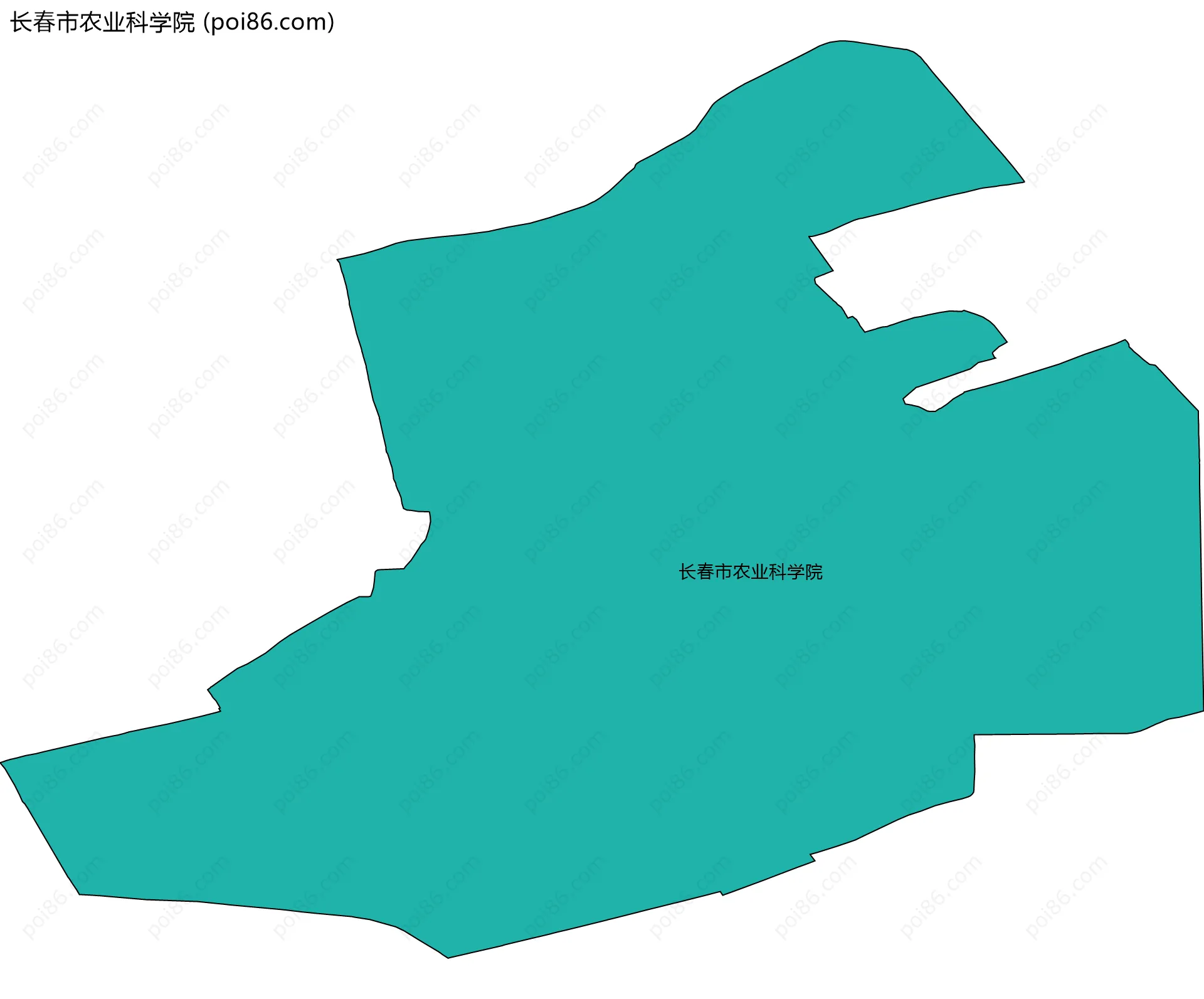 长春市农业科学院边界地图