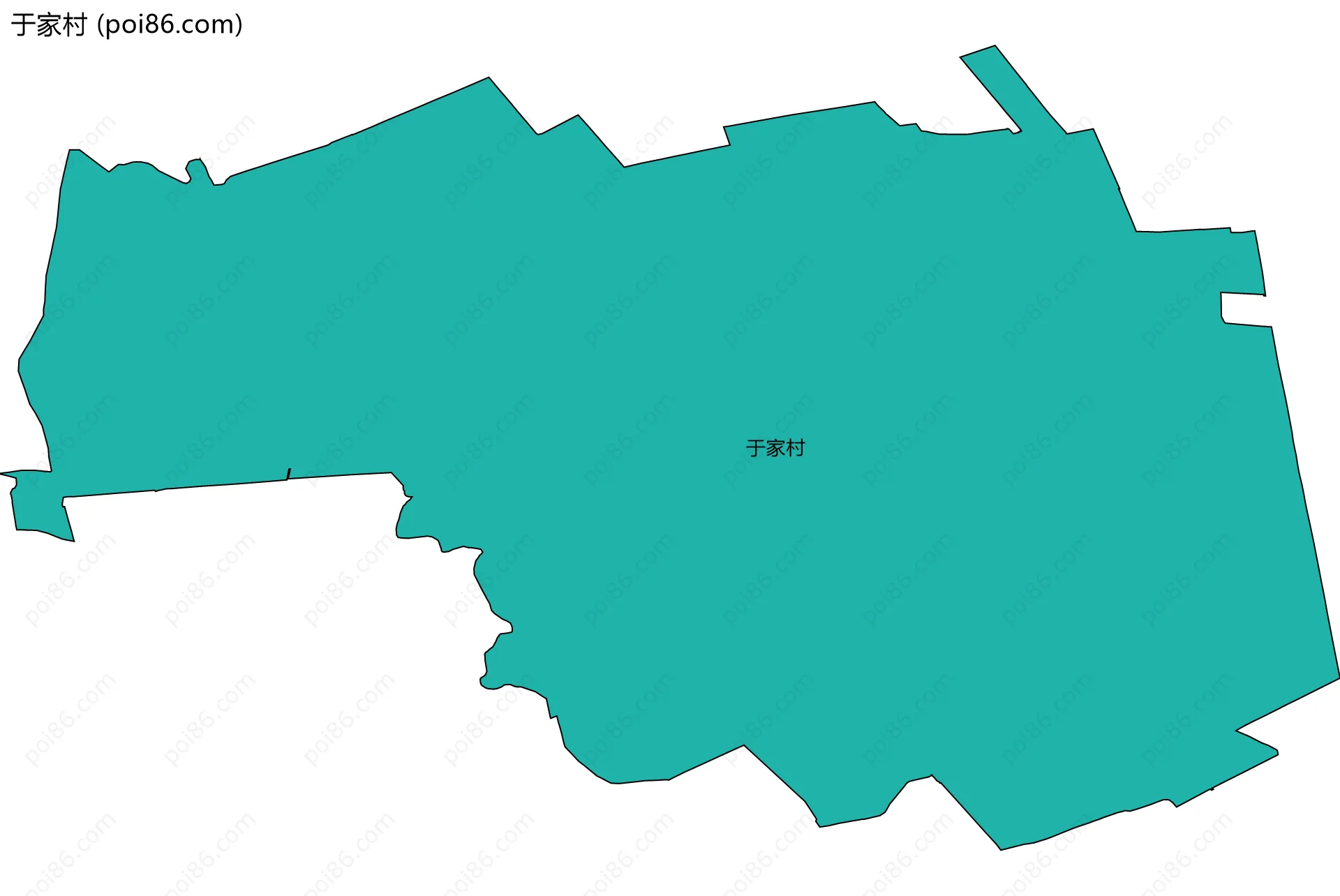 于家村边界地图