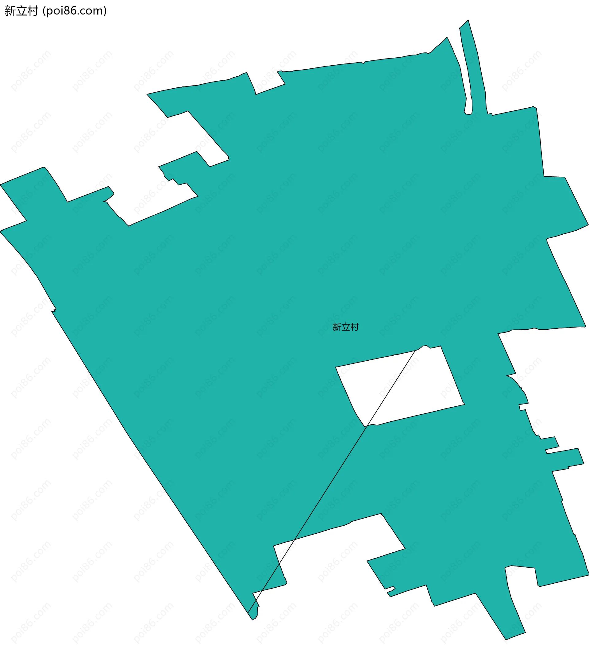 新立村边界地图