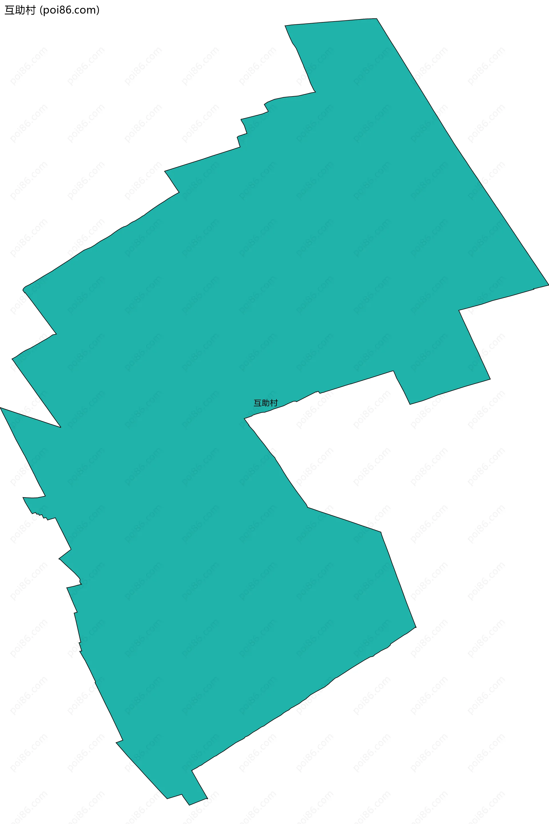 互助村边界地图