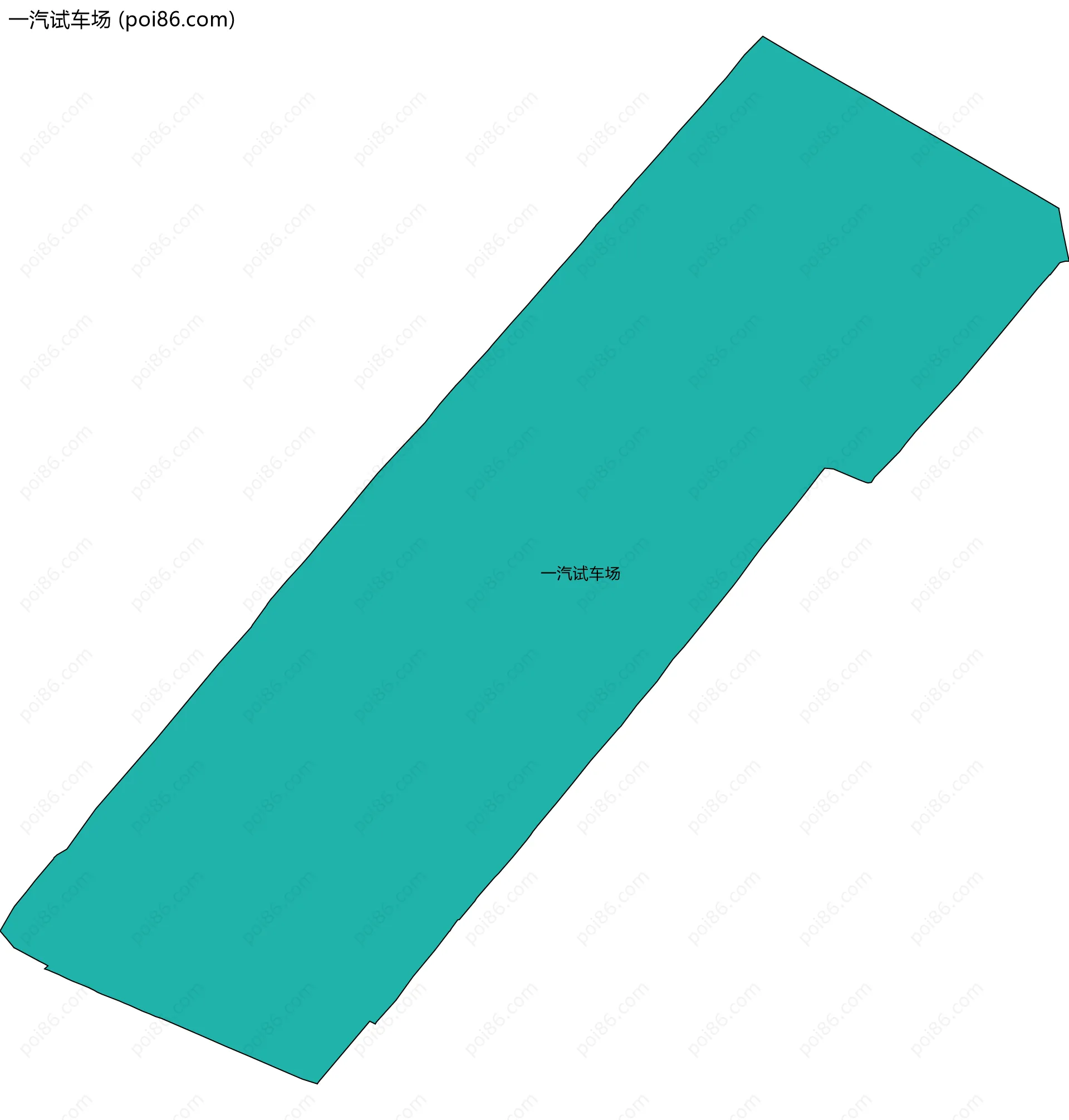 一汽试车场边界地图